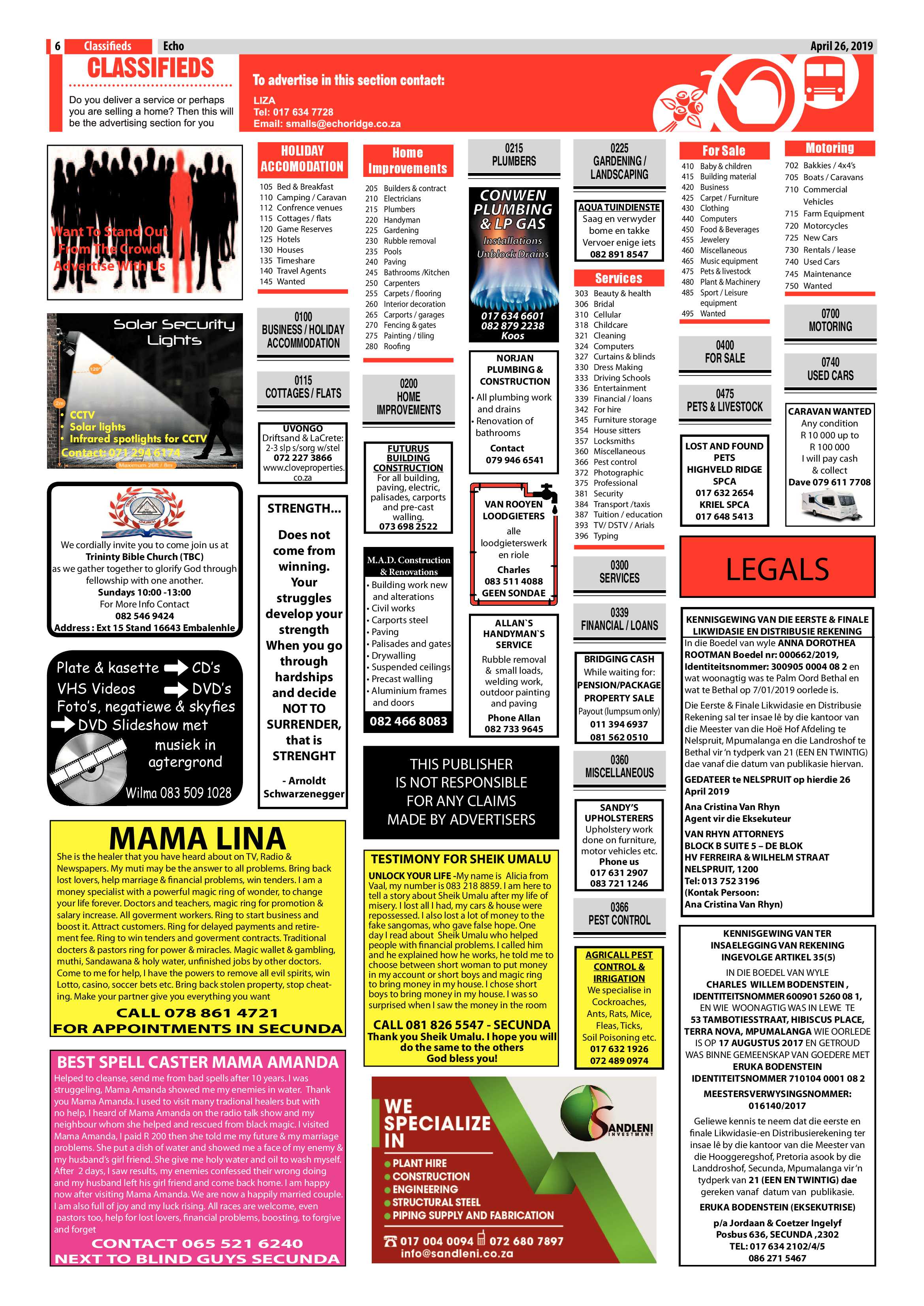 Echo 26 April 2019 page 6