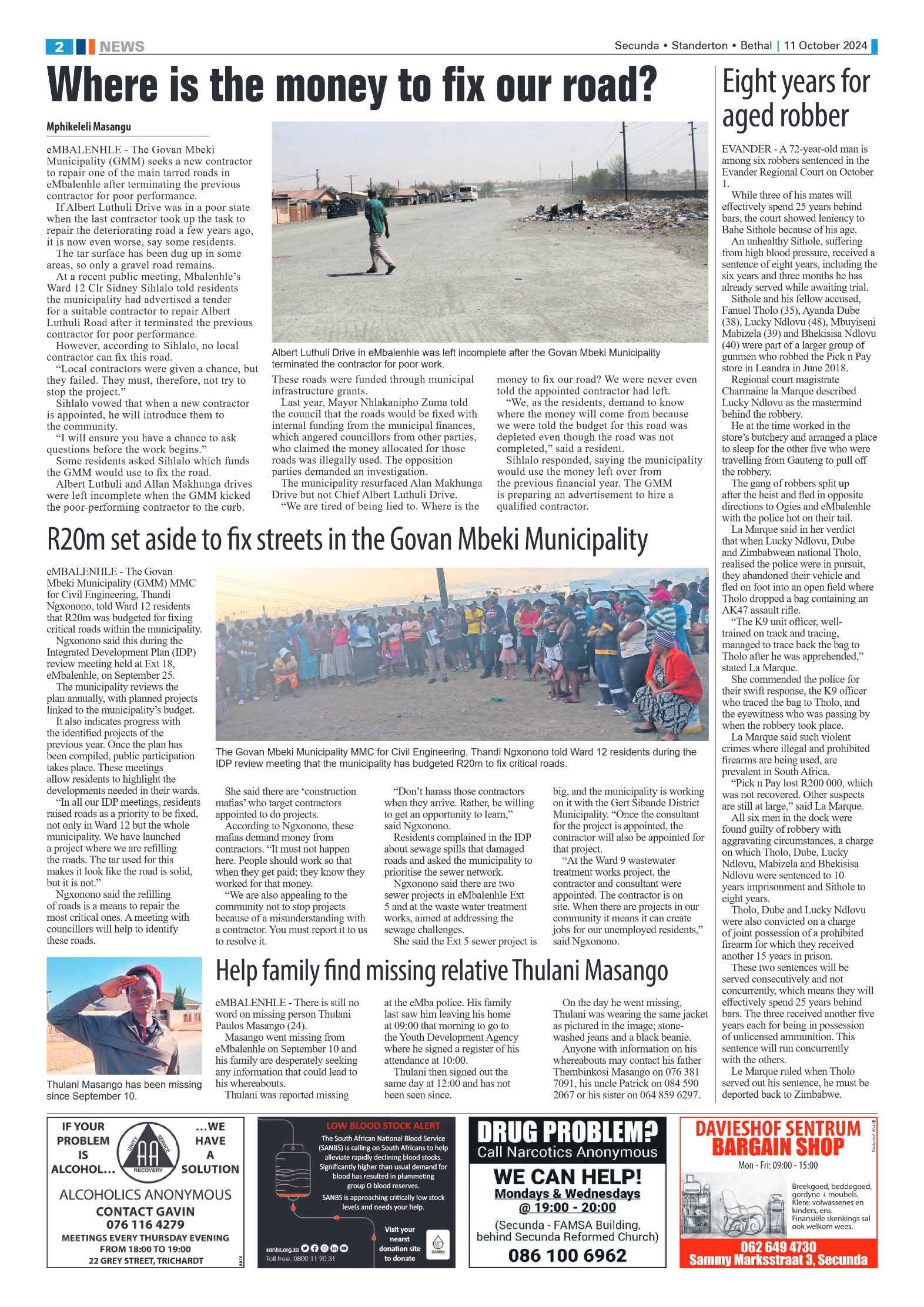 Ridge Times 11 October 2024 page 2