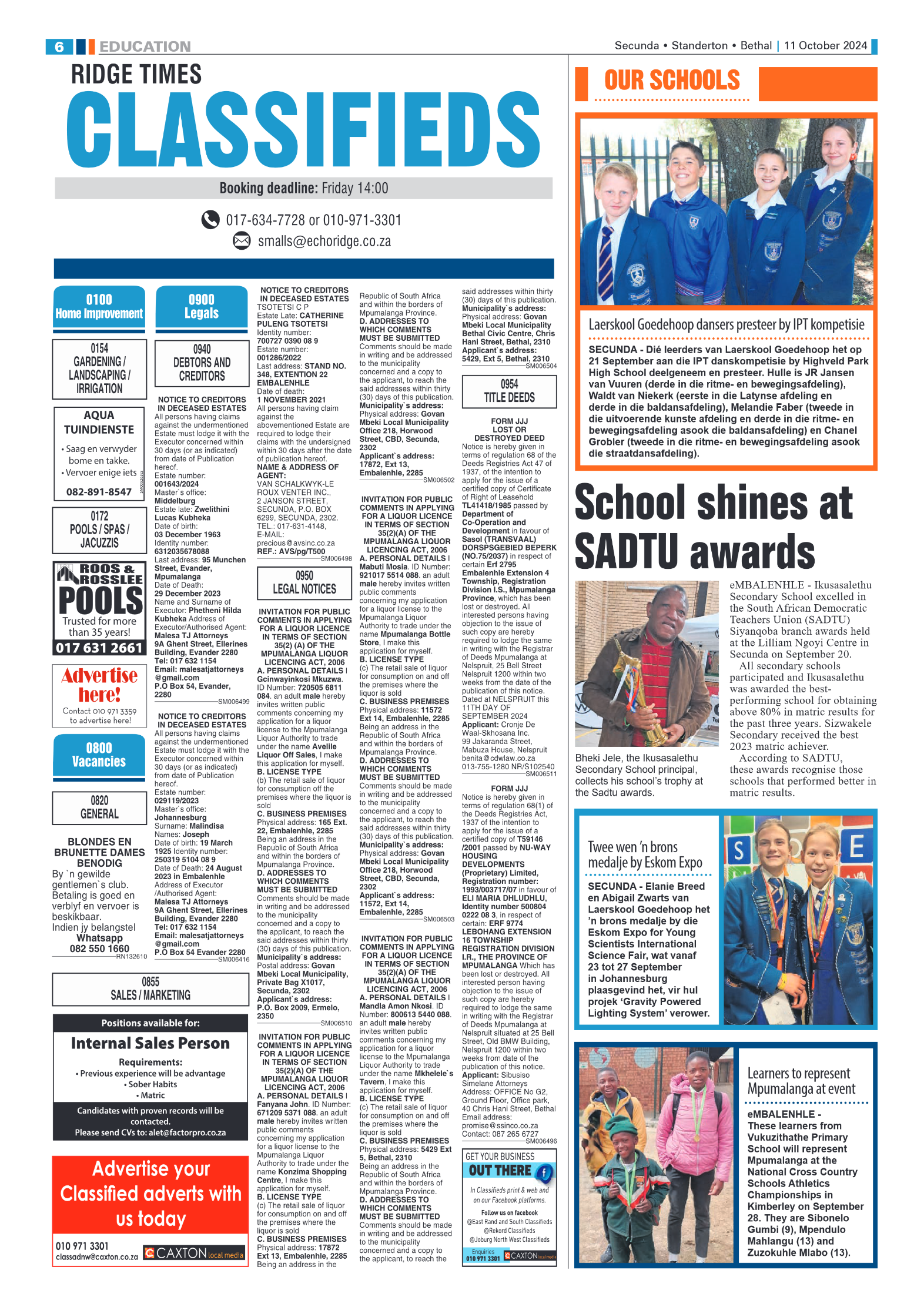 Ridge Times 11 October 2024 page 6