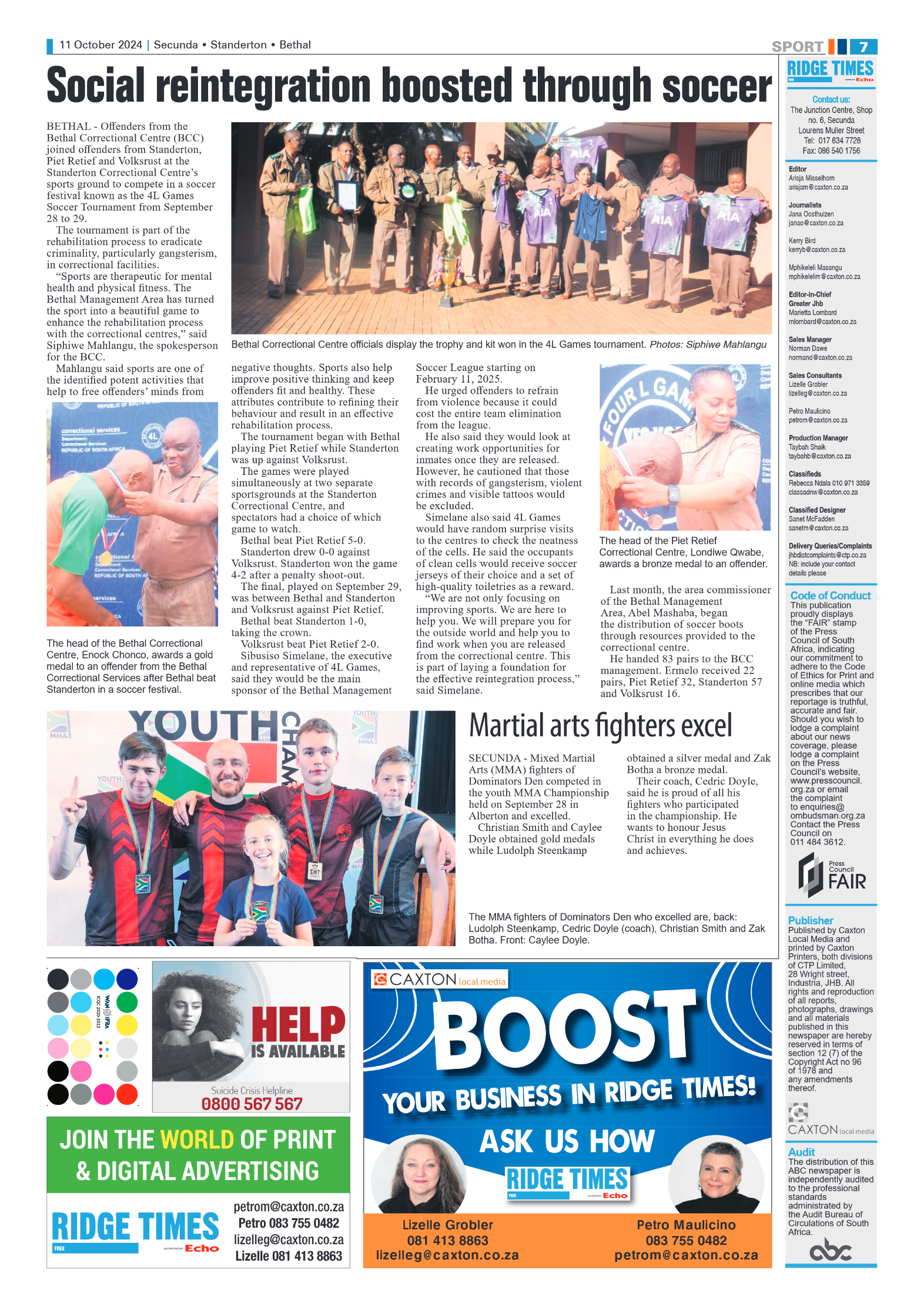 Ridge Times 11 October 2024 page 7