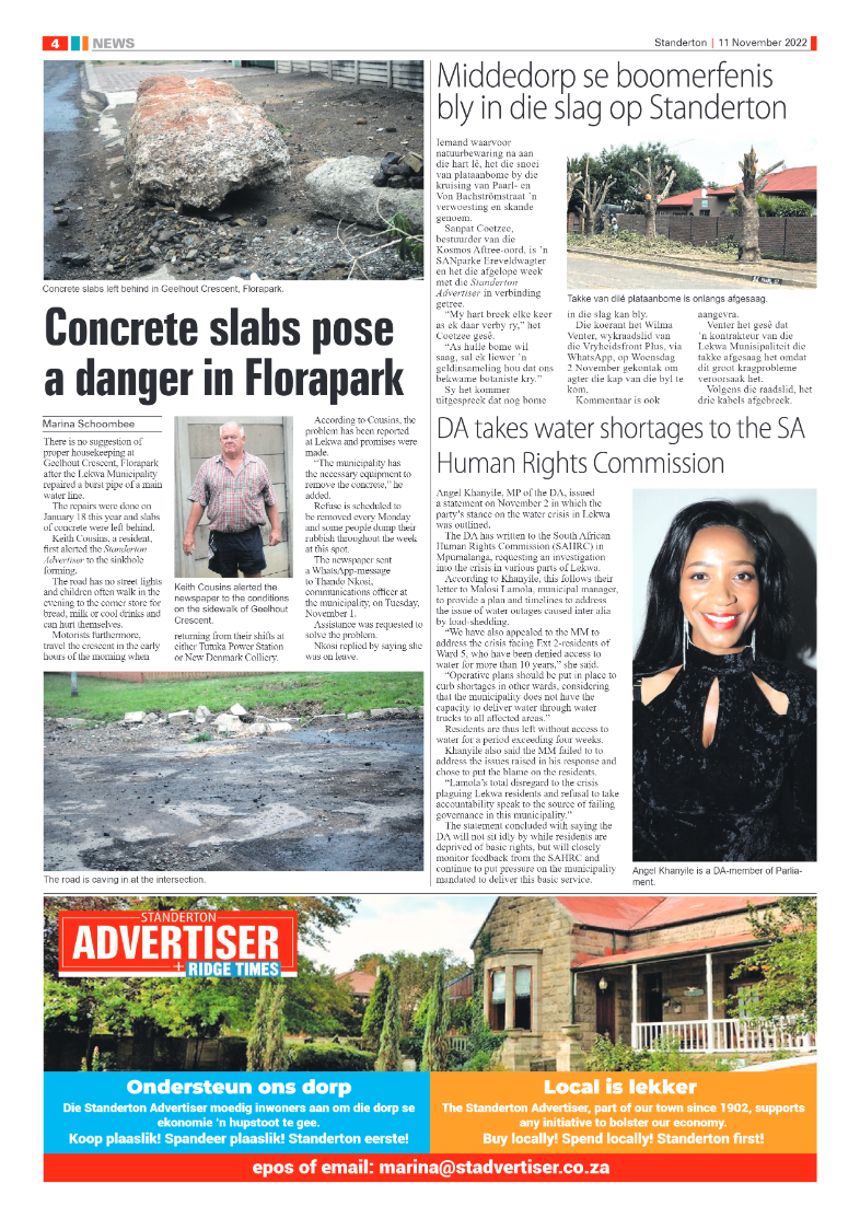 Standerton Advertiser 11 Nov 2022 page 4