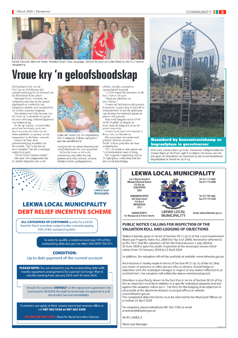 Standerton Advertiser 01 March 2024 page 5