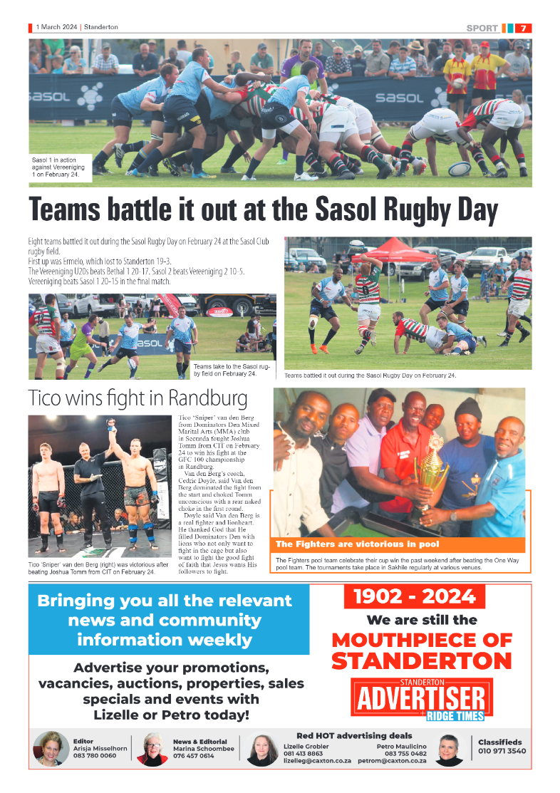 Standerton Advertiser 01 March 2024 page 7