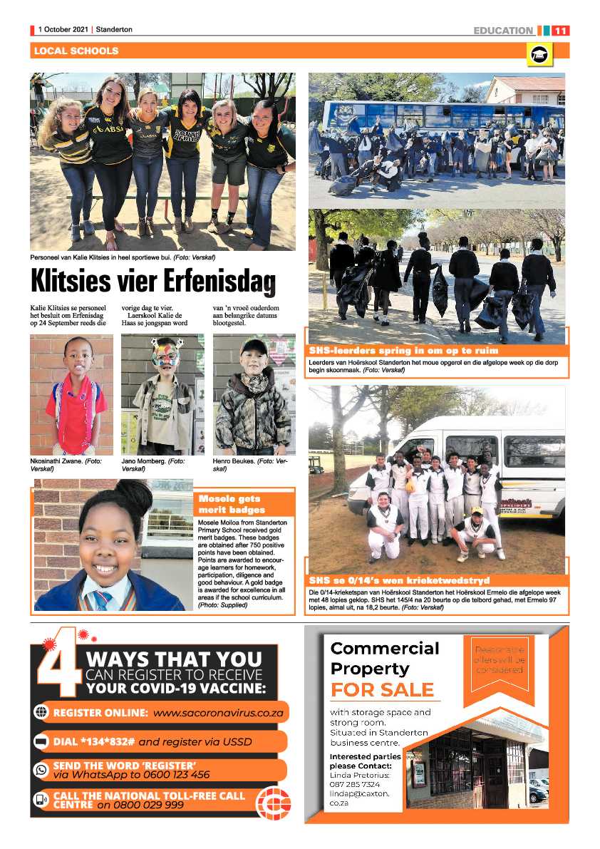 Standerton Advertiser 01 October 2021 page 11