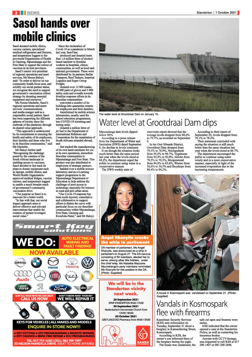 Standerton Advertiser 01 October 2021 page 2