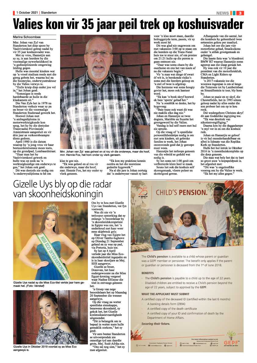 Standerton Advertiser 01 October 2021 page 3