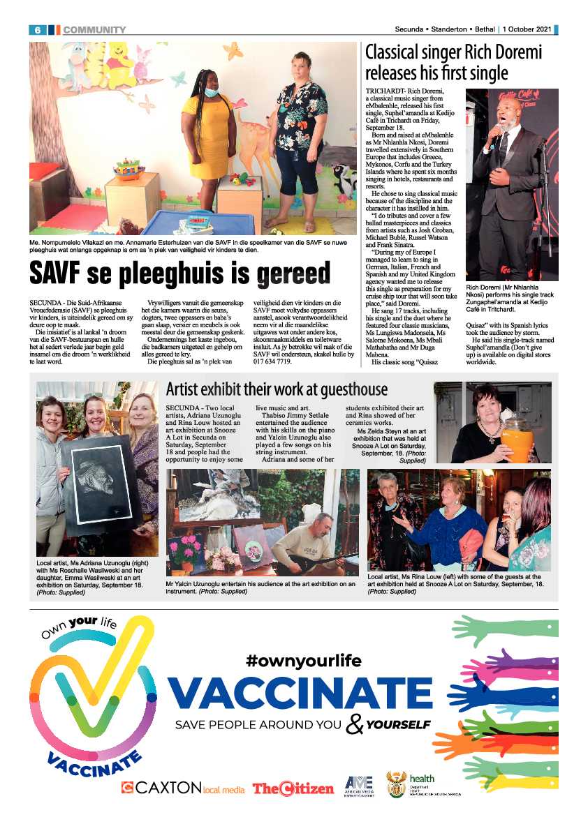 Standerton Advertiser 01 October 2021 page 6