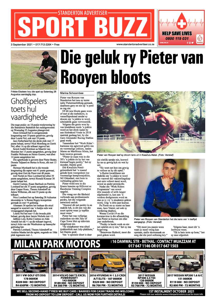 Standerton Advertiser 03 September 2021 page 12