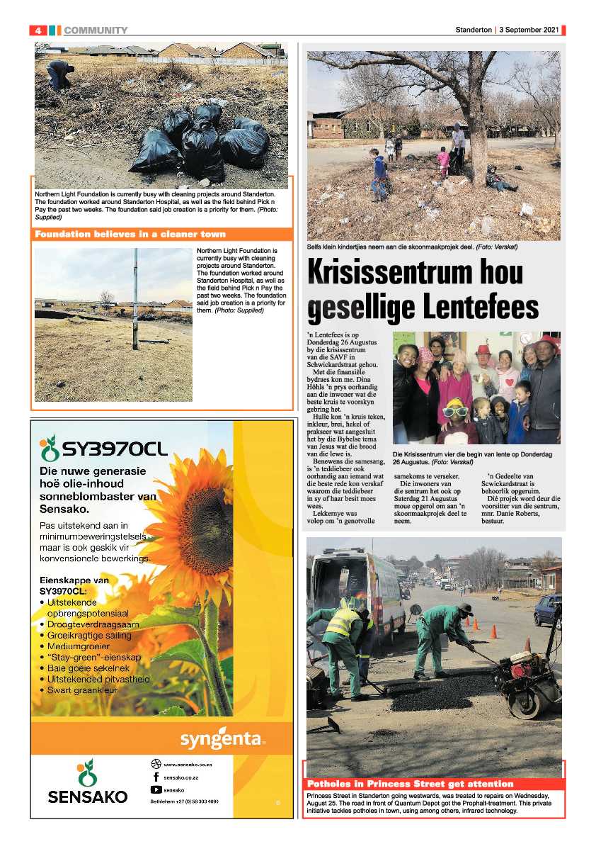 Standerton Advertiser 03 September 2021 page 4
