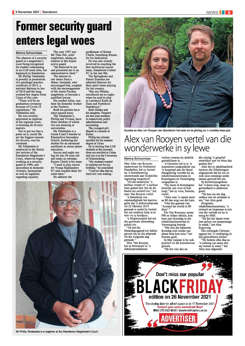 Standerton Advertiser 05 November 2021 page 3