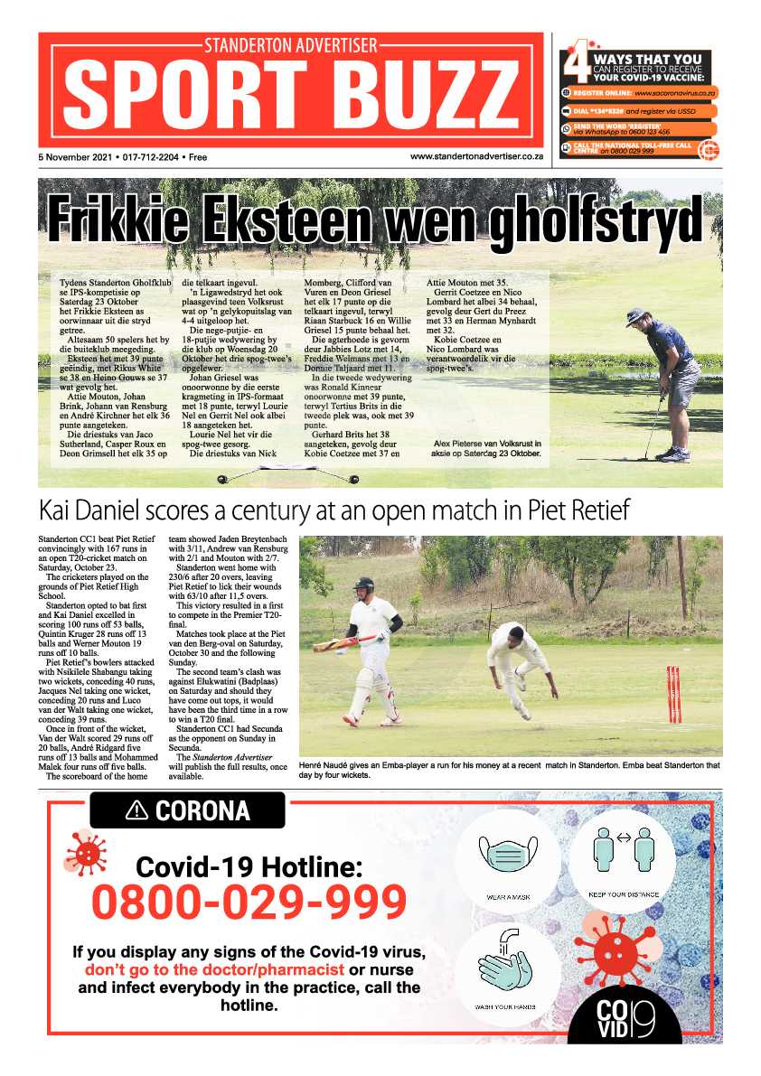 Standerton Advertiser 05 November 2021 page 8