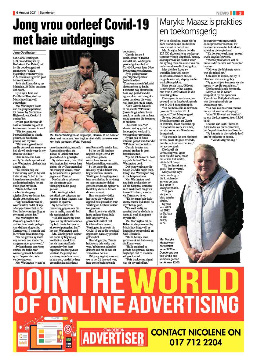 Standerton Advertiser 06 August 2021 page 3