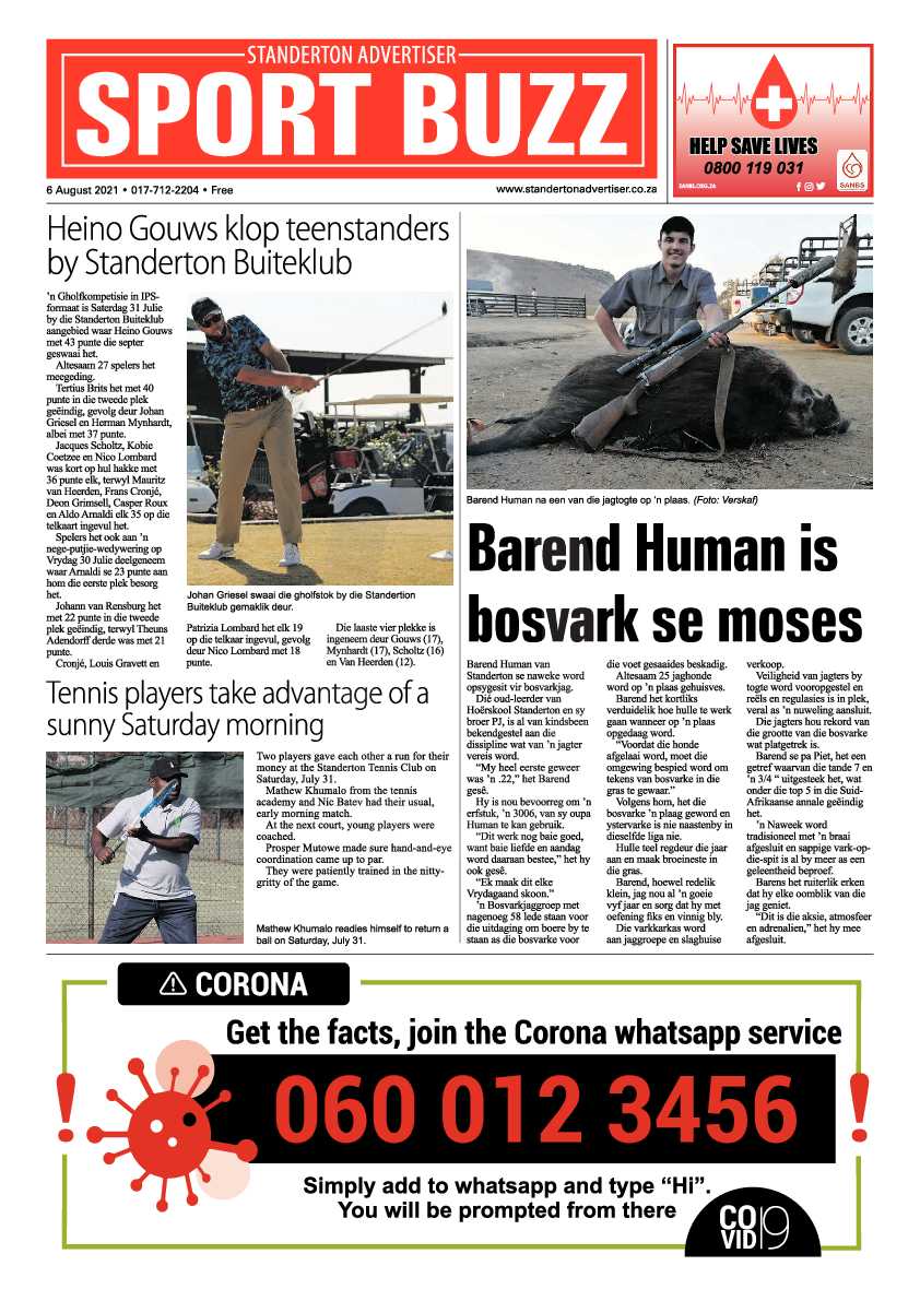 Standerton Advertiser 06 August 2021 page 8