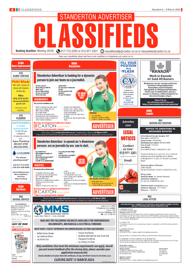 Standerton Advertiser 08 March 2024 page 6
