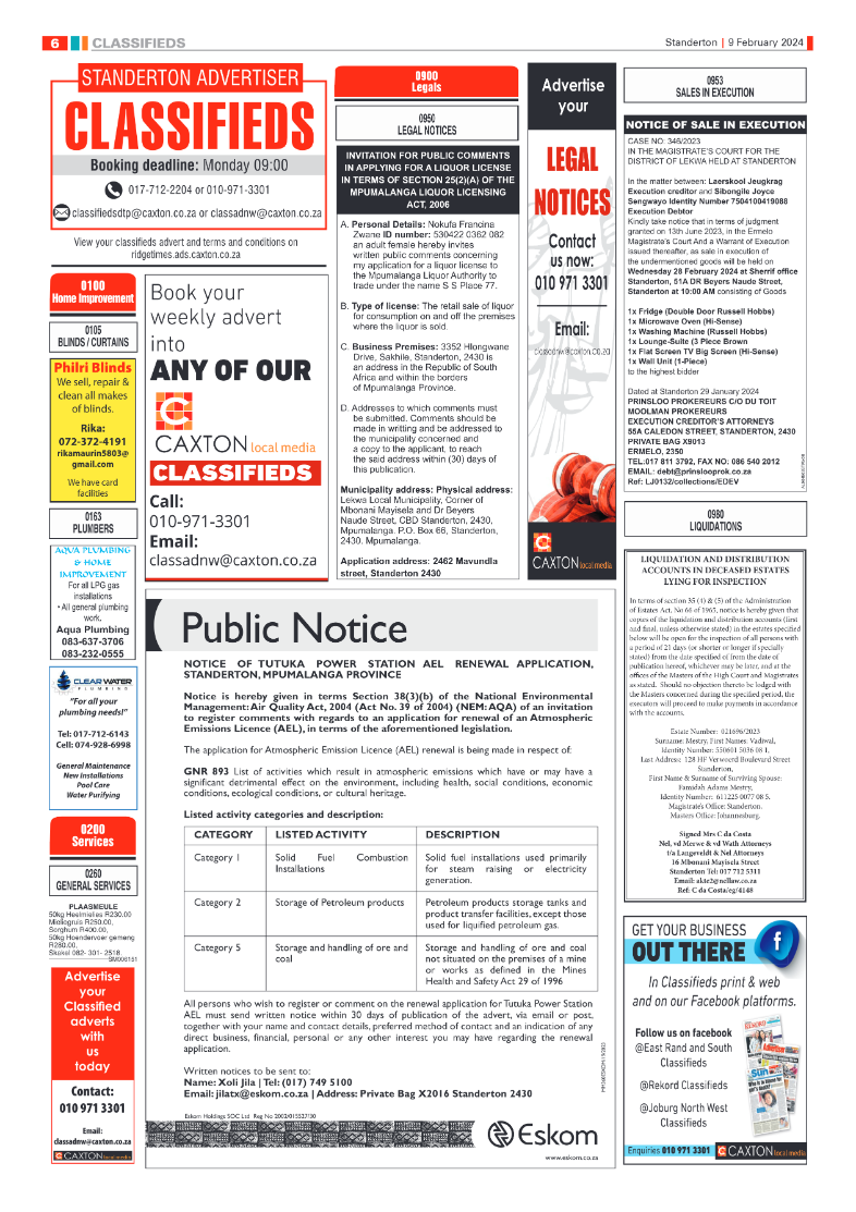 Standerton Advertiser 09 February 2024 page 6