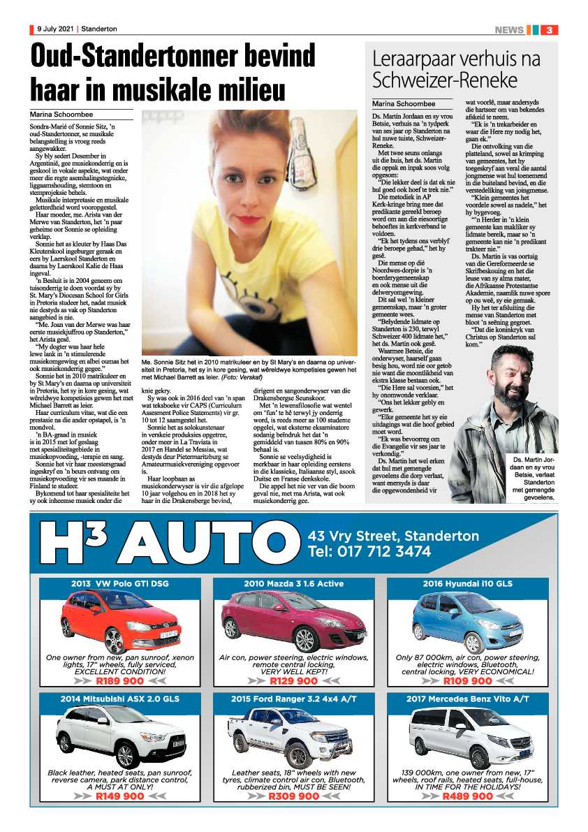 Standerton Advertiser 09 July 2021 page 3