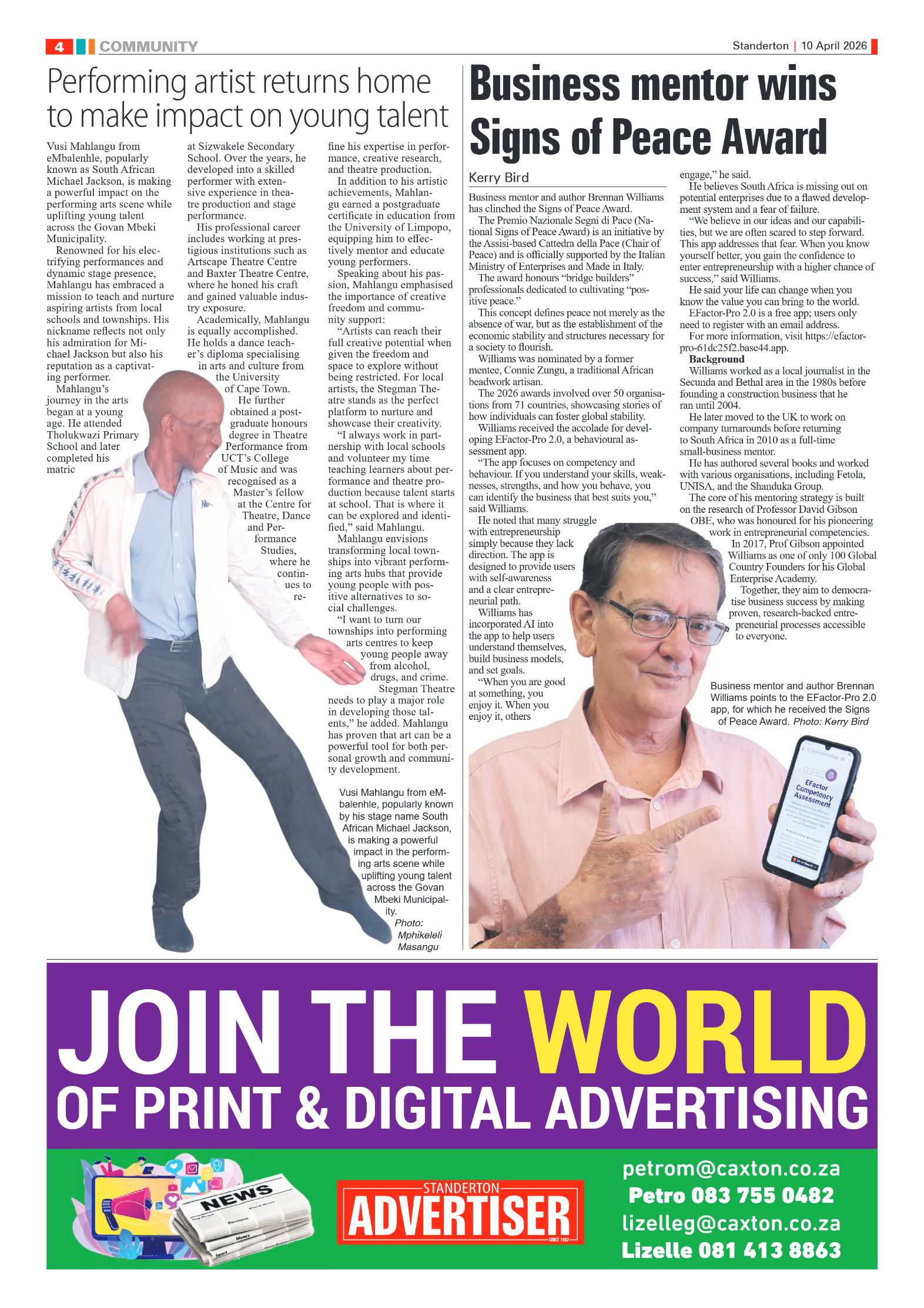 Standerton Advertiser 10 April 2026 page 4