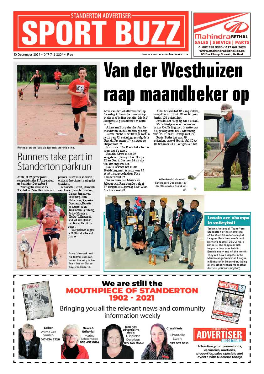 Standerton Advertiser 10 December 2021 page 12