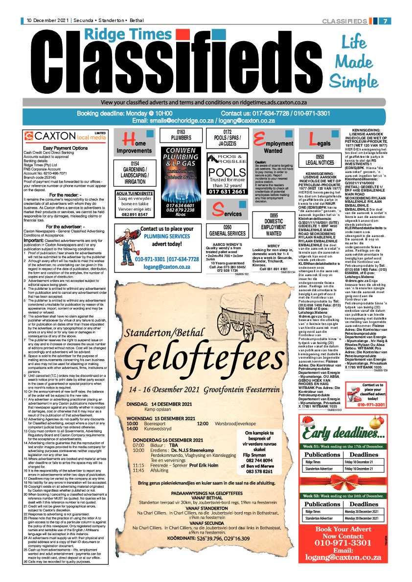 Standerton Advertiser 10 December 2021 page 7