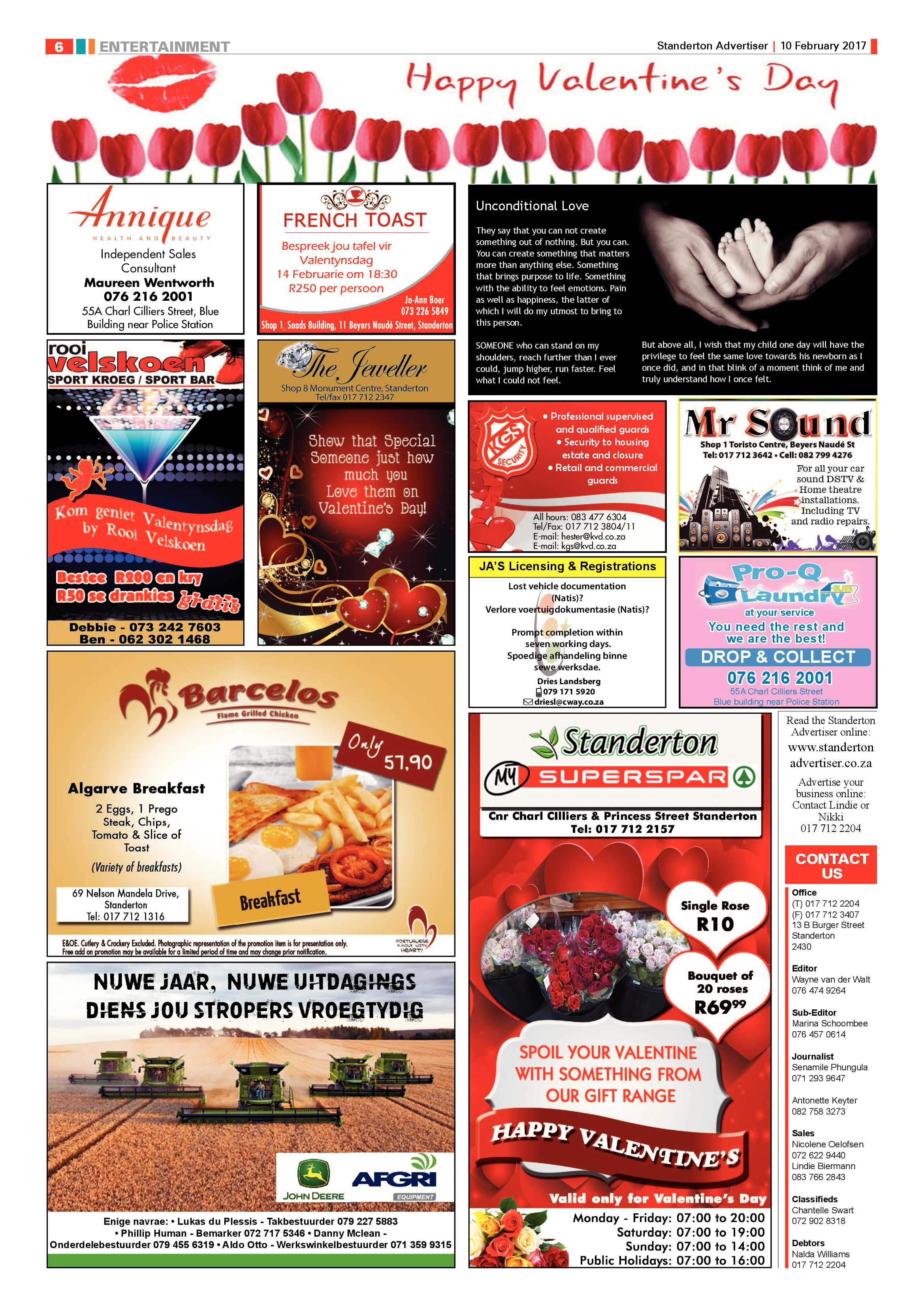 Standerton Advertiser 10 February 2017 page 6