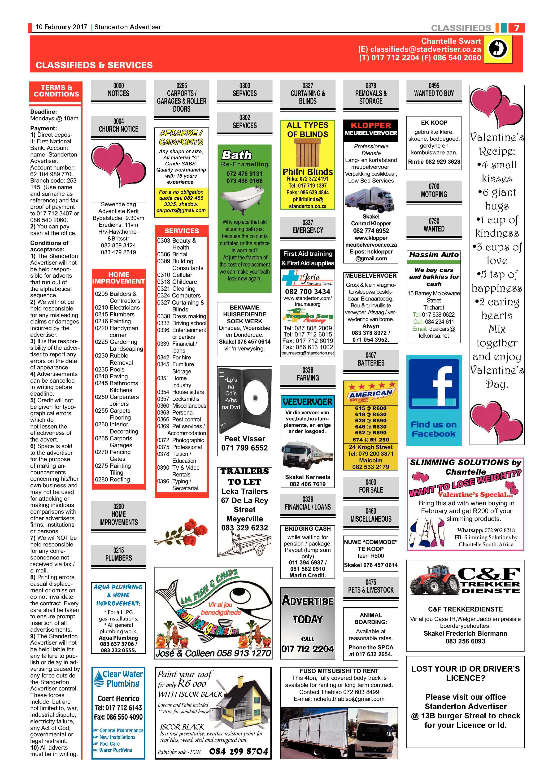 Standerton Advertiser 10 February 2017 page 7