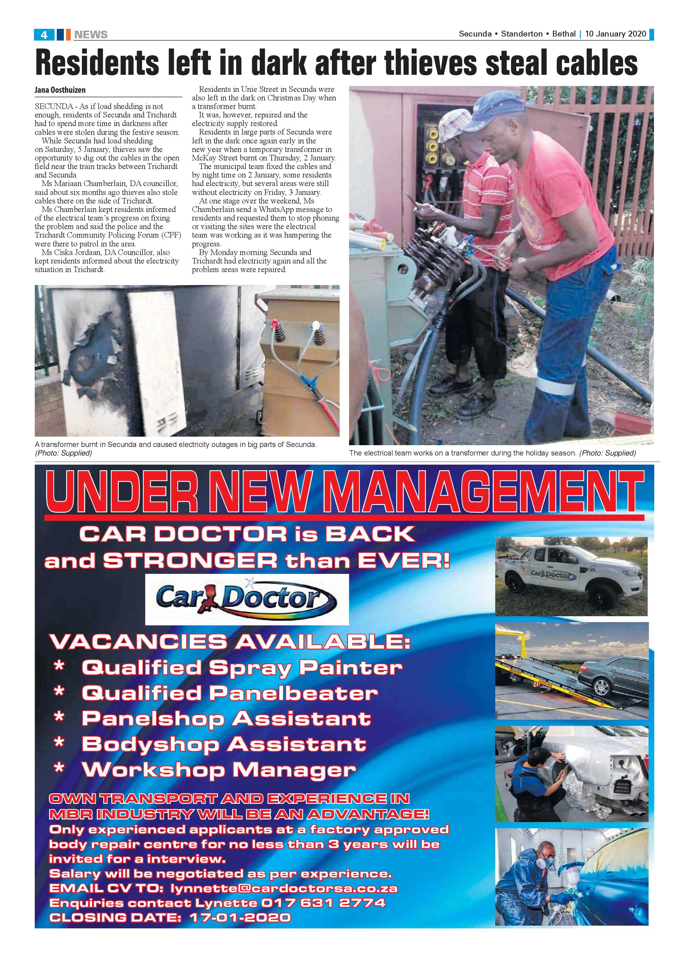 Standerton Advertiser 10 January 2020 page 4