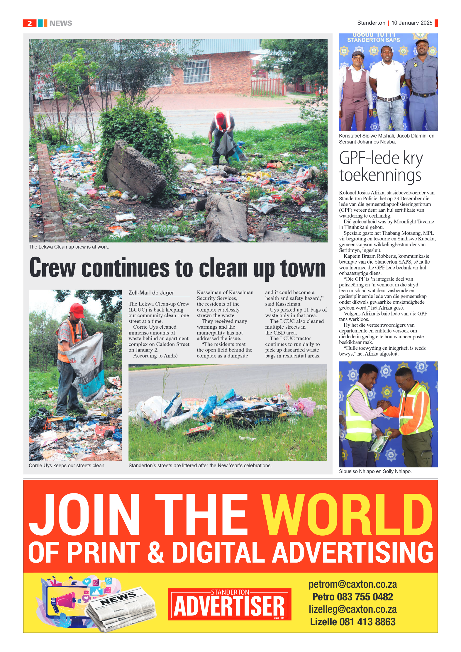 Standerton Advertiser 10 January 2025 page 2