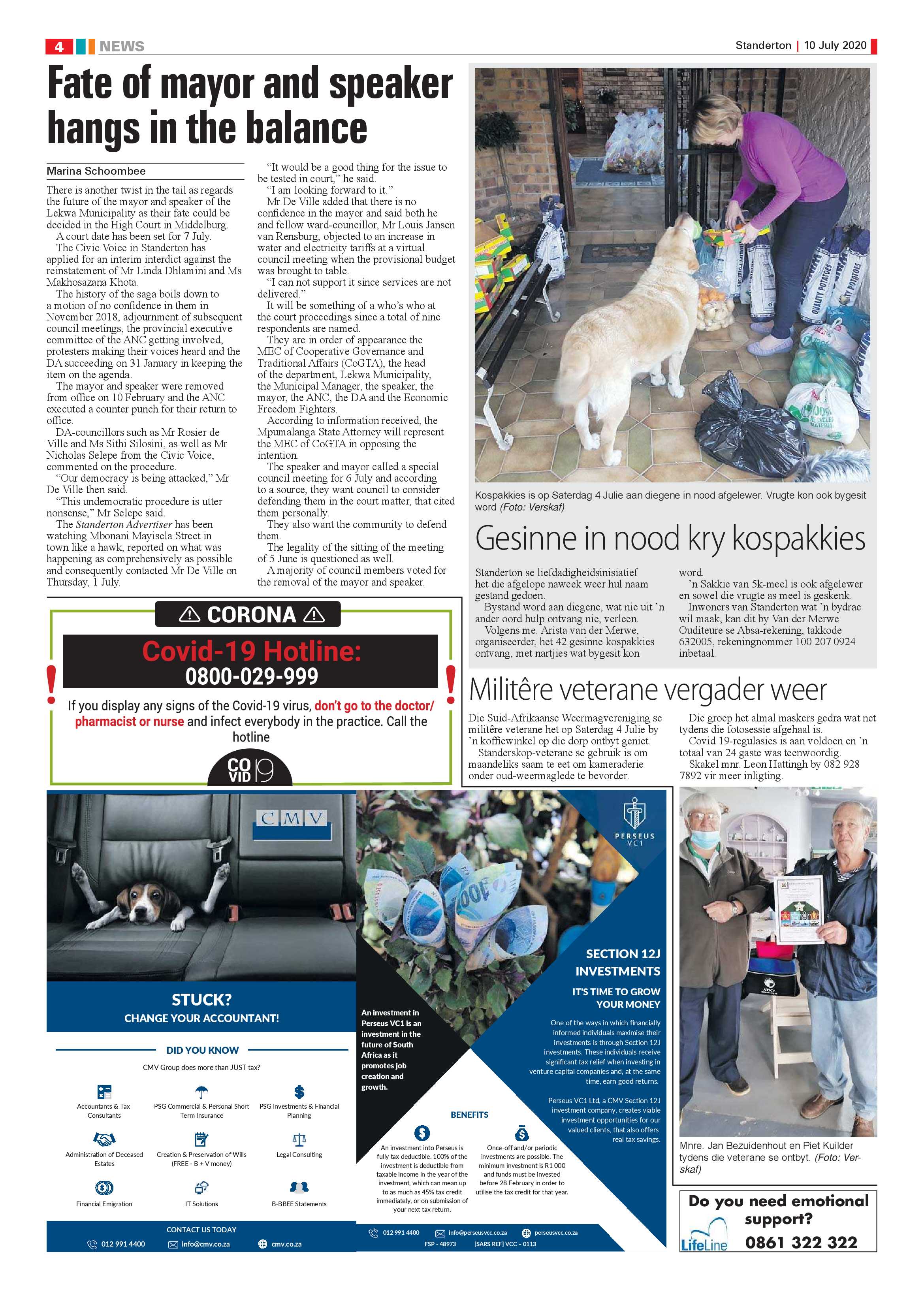 Standerton Advertiser 10 July 2020 page 4