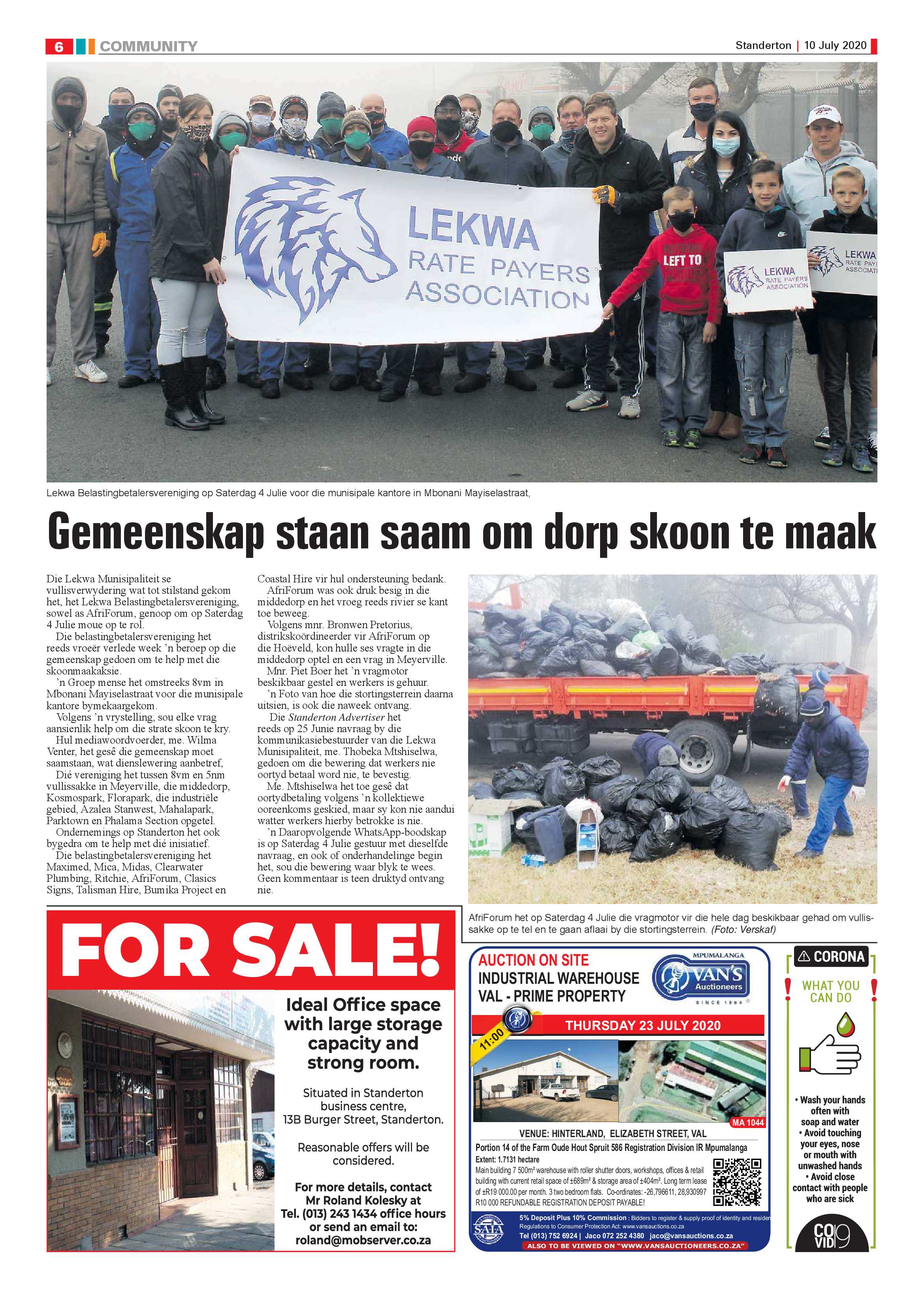 Standerton Advertiser 10 July 2020 page 6