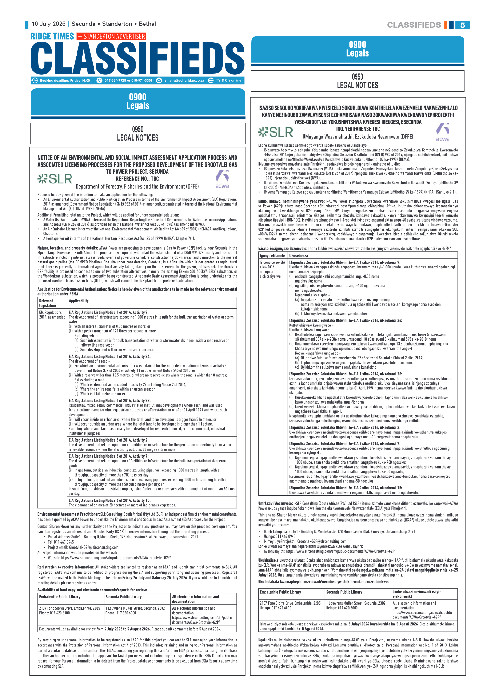 Standerton Advertiser 10 July 2026 page 5