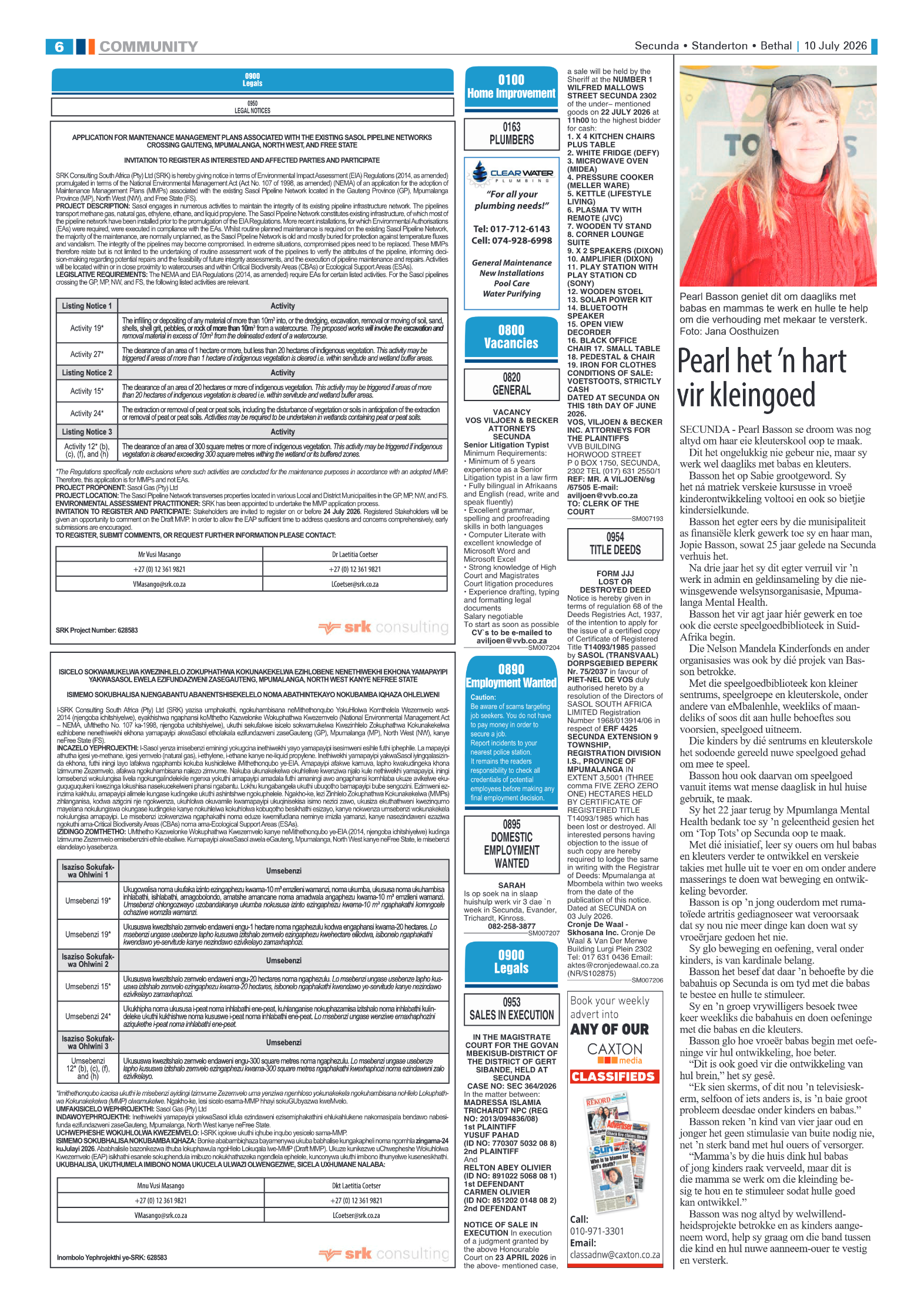 Standerton Advertiser 10 July 2026 page 6