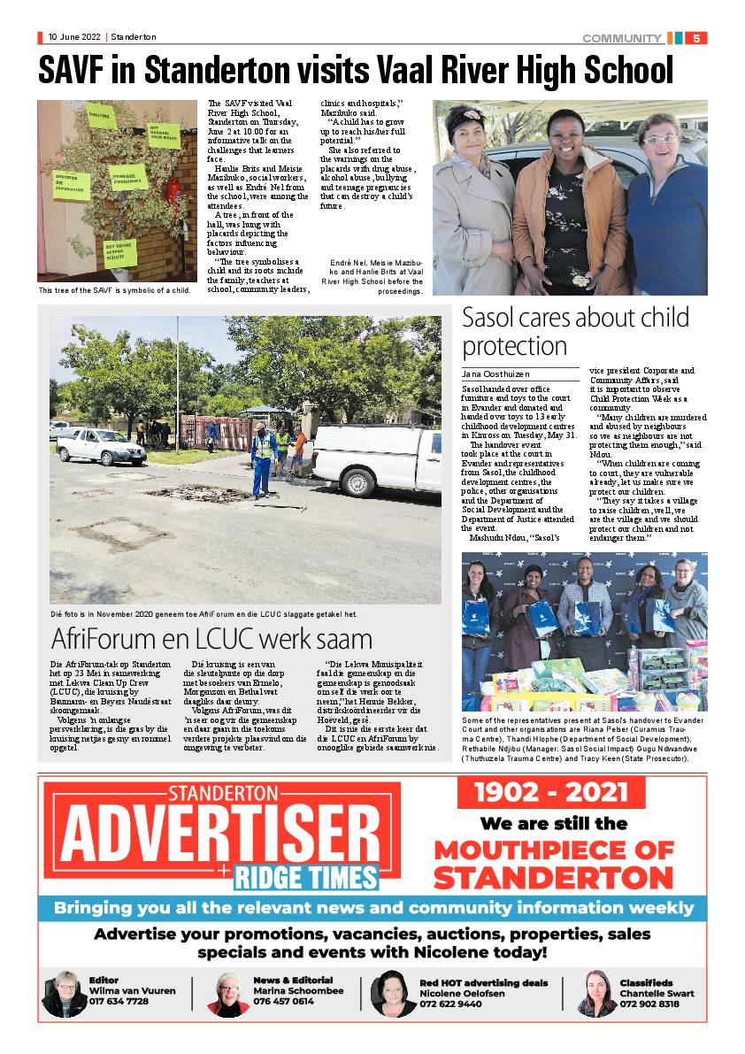 Standerton Advertiser 10 June 2022 page 5