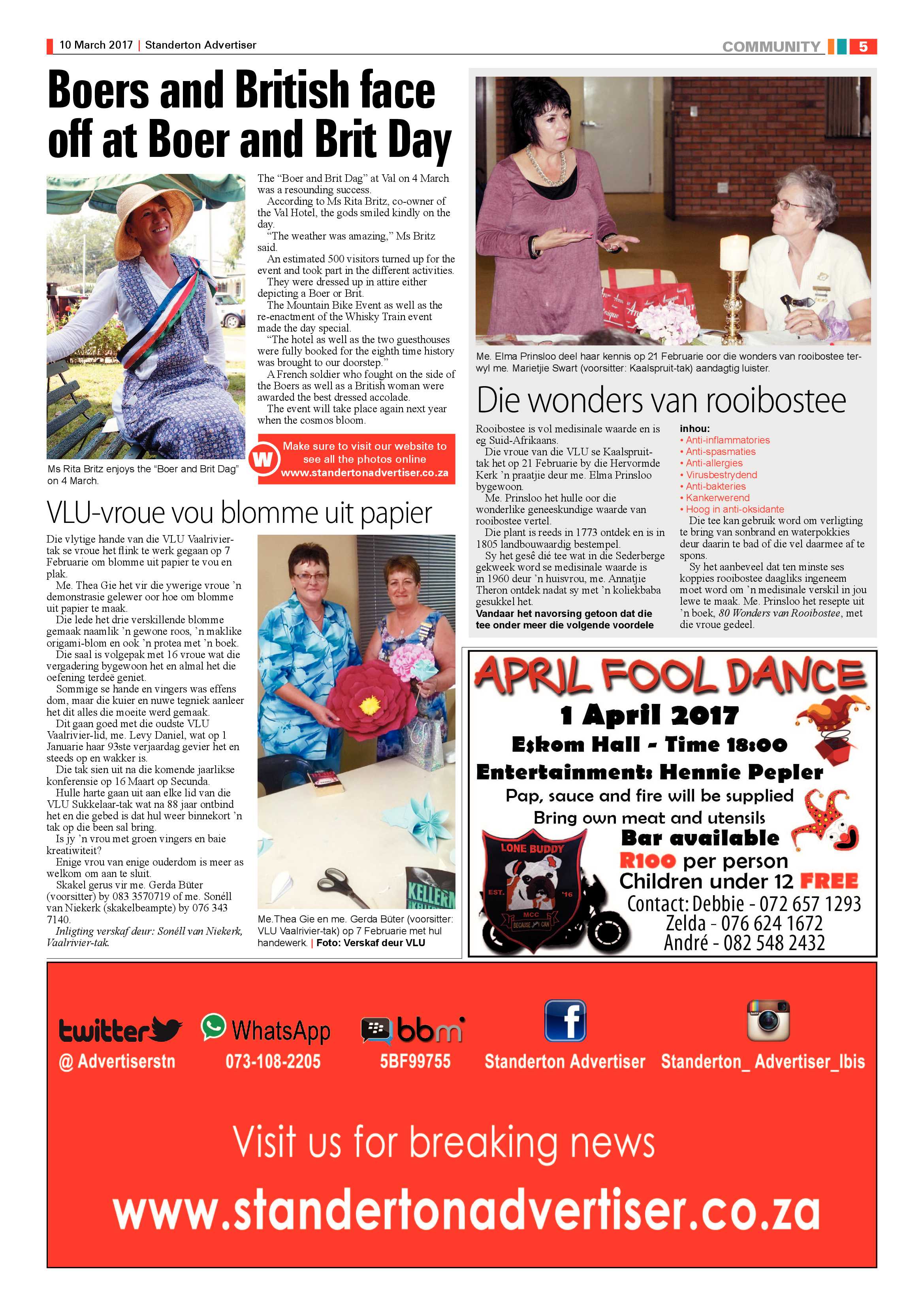 Standerton Advertiser 10 March 2017 page 5