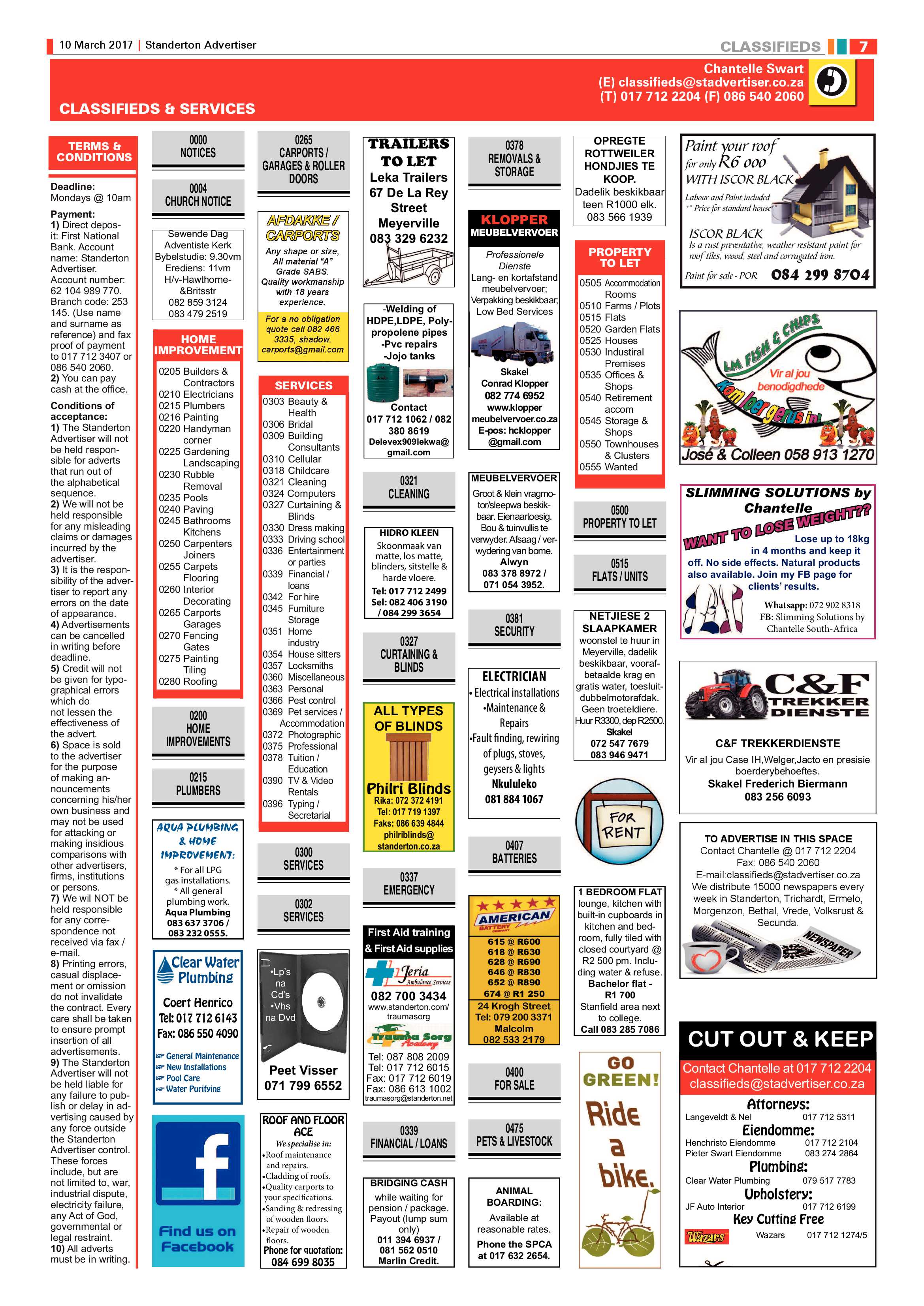 Standerton Advertiser 10 March 2017 page 7