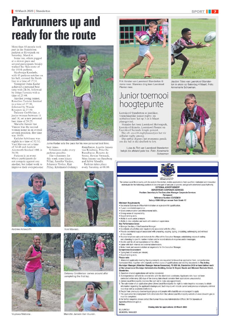 Standerton Advertiser 10 March 2023 page 7