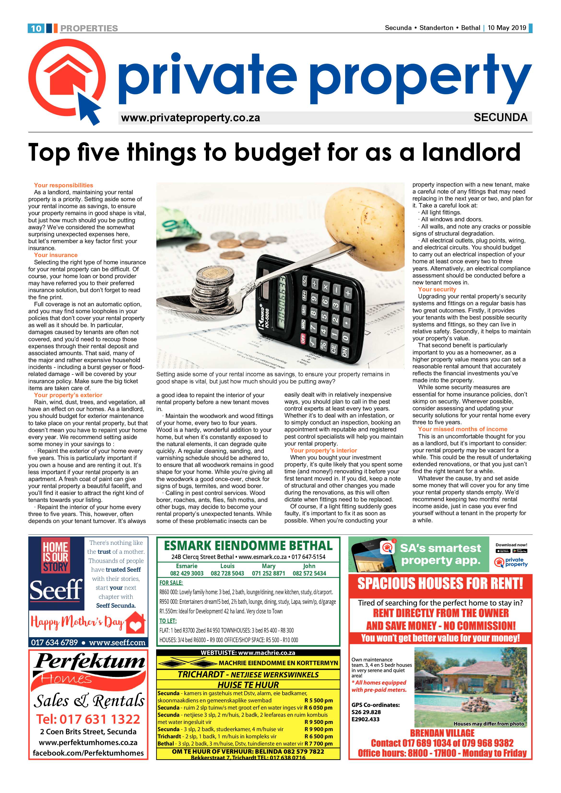 Standerton Advertiser 10 May 2019 page 14