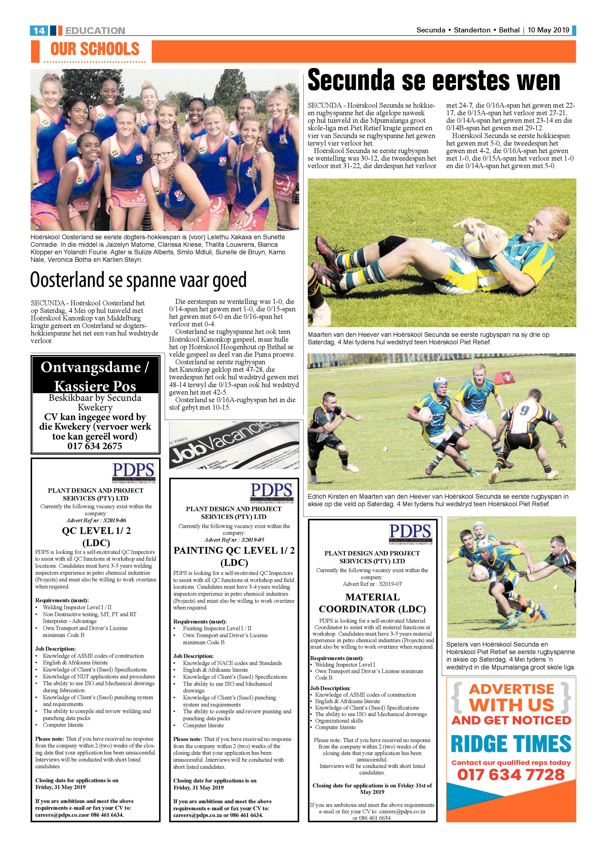 Standerton Advertiser 10 May 2019 page 18