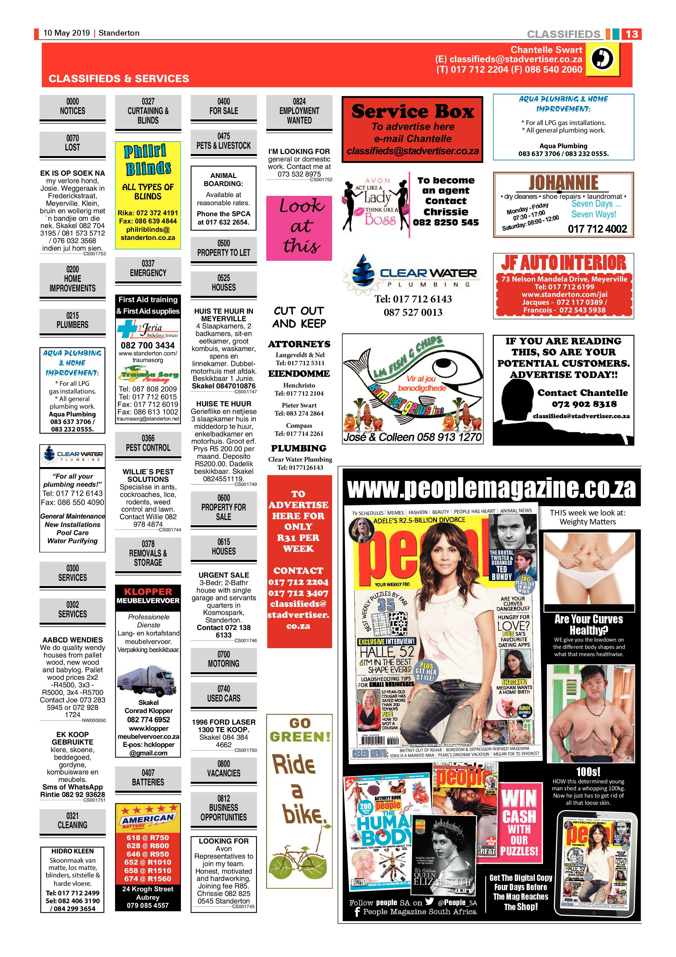 Standerton Advertiser 10 May 2019 page 21