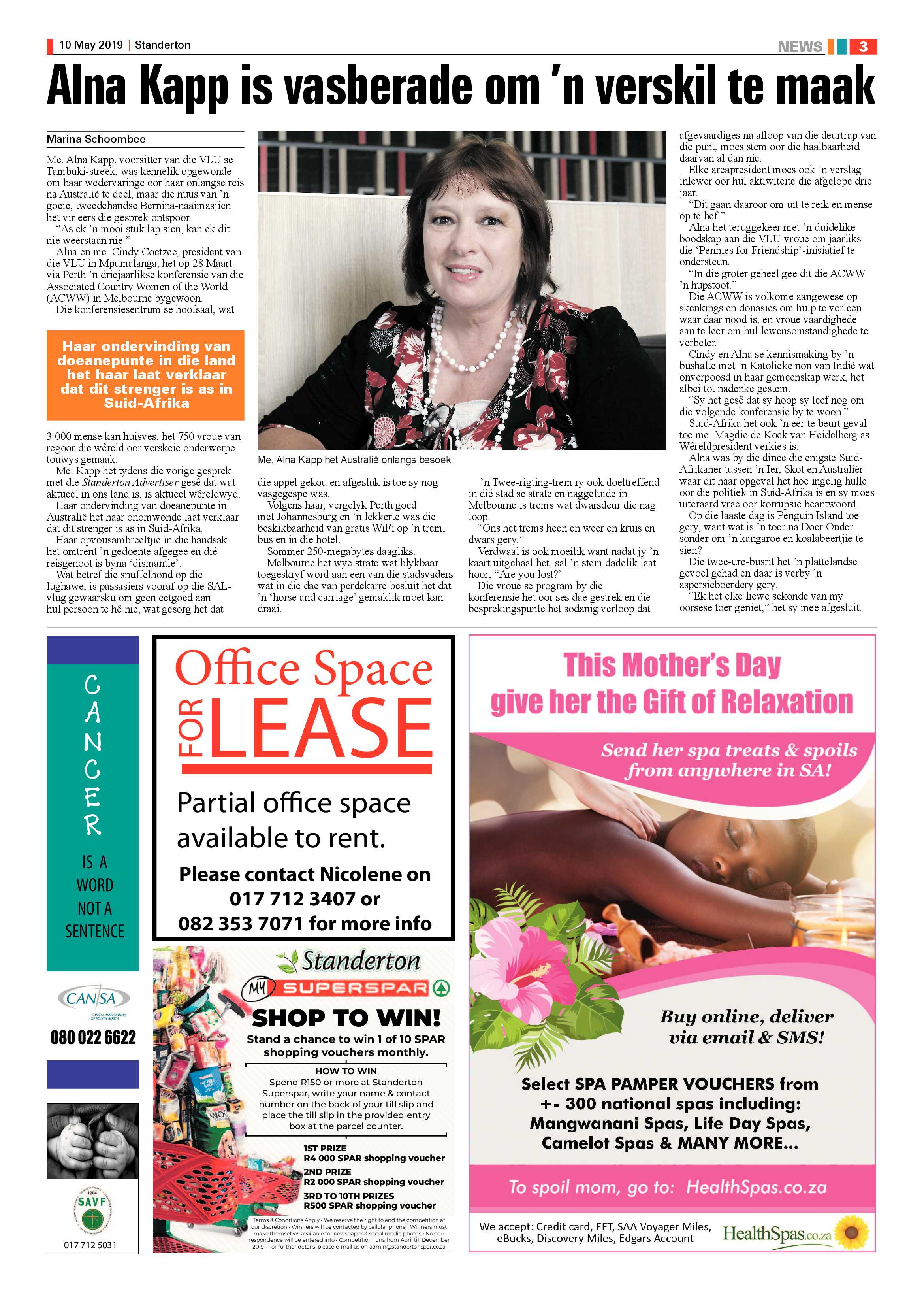 Standerton Advertiser 10 May 2019 page 3