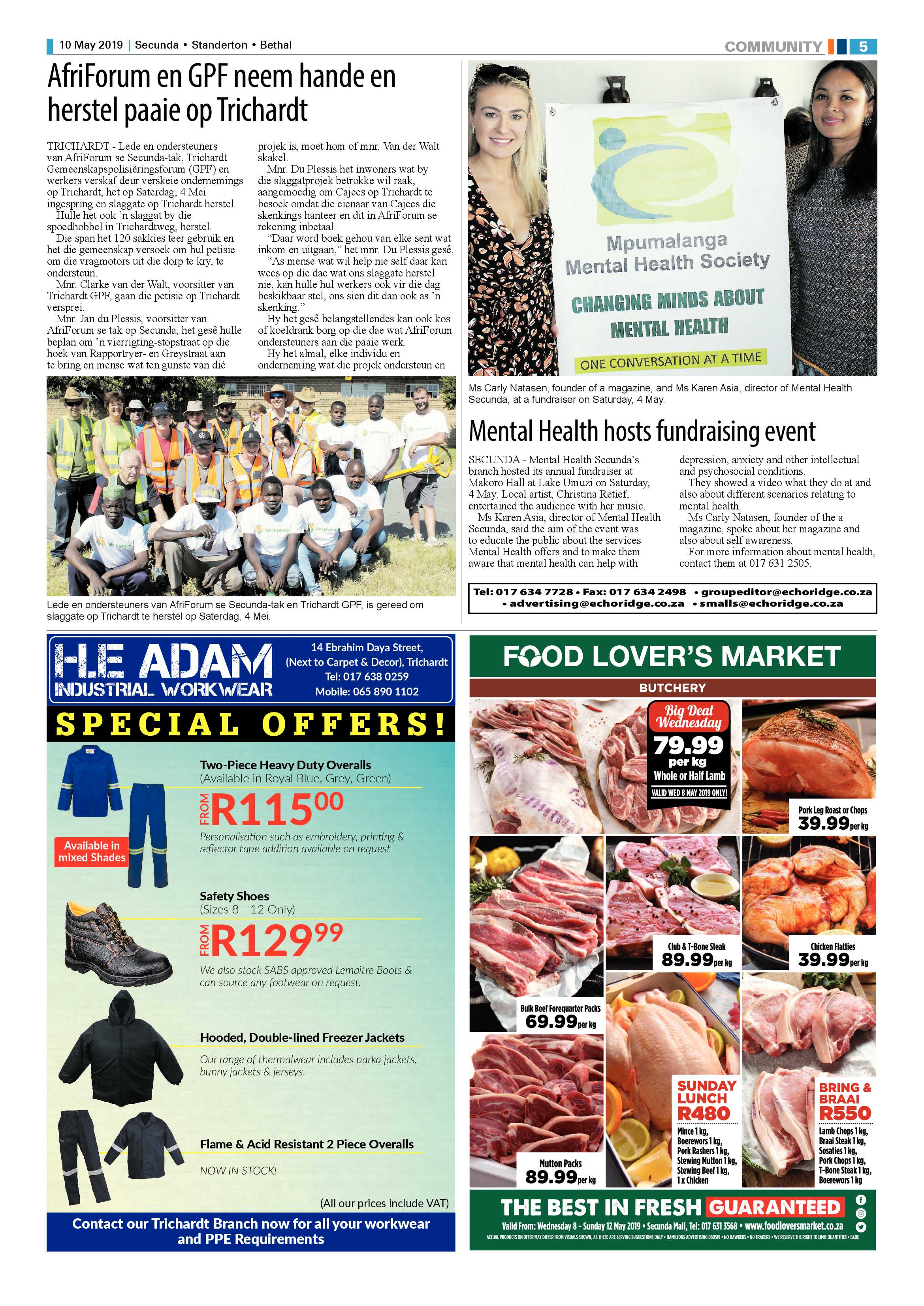Standerton Advertiser 10 May 2019 page 9