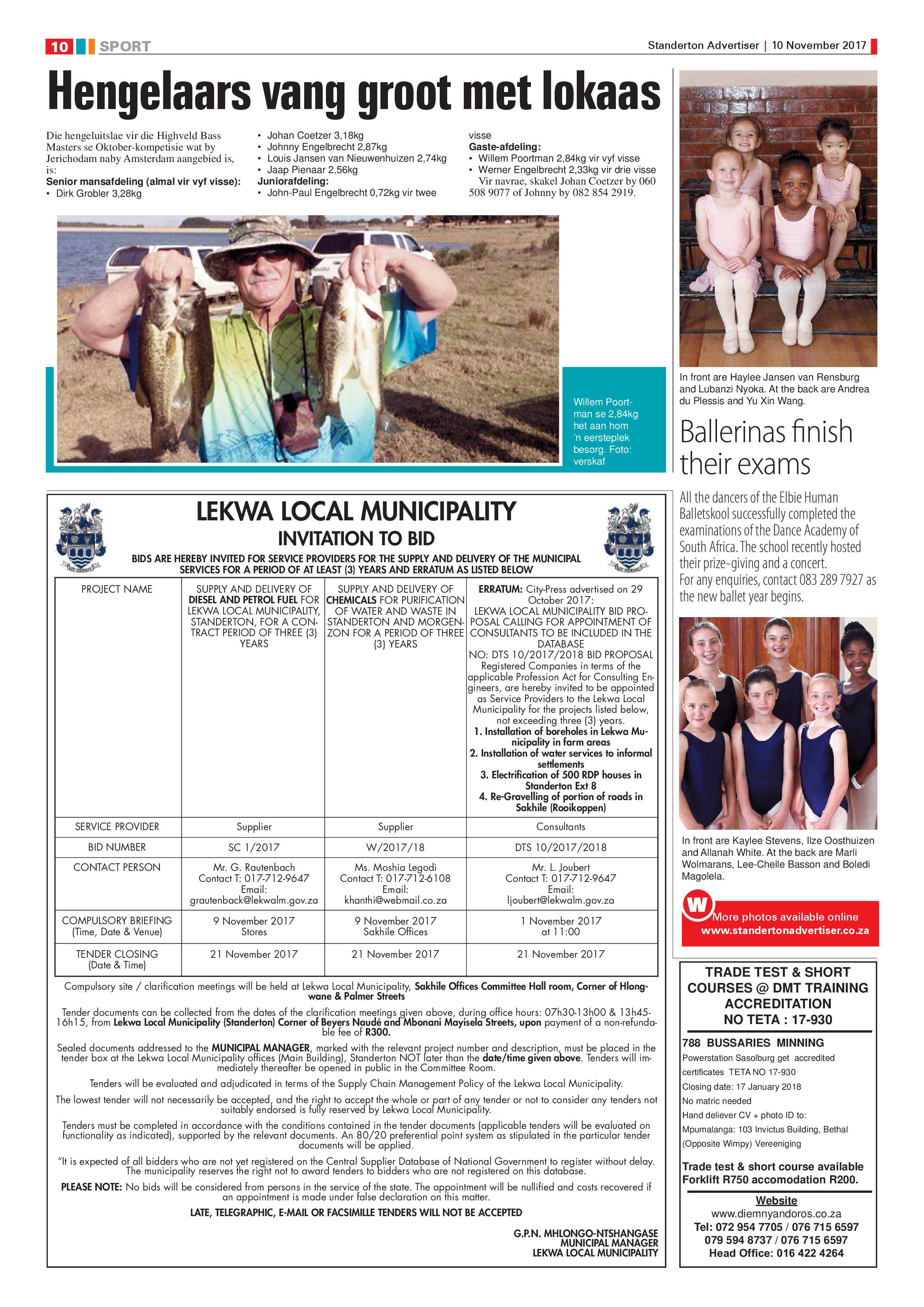Standerton Advertiser 10 November 2017 page 10