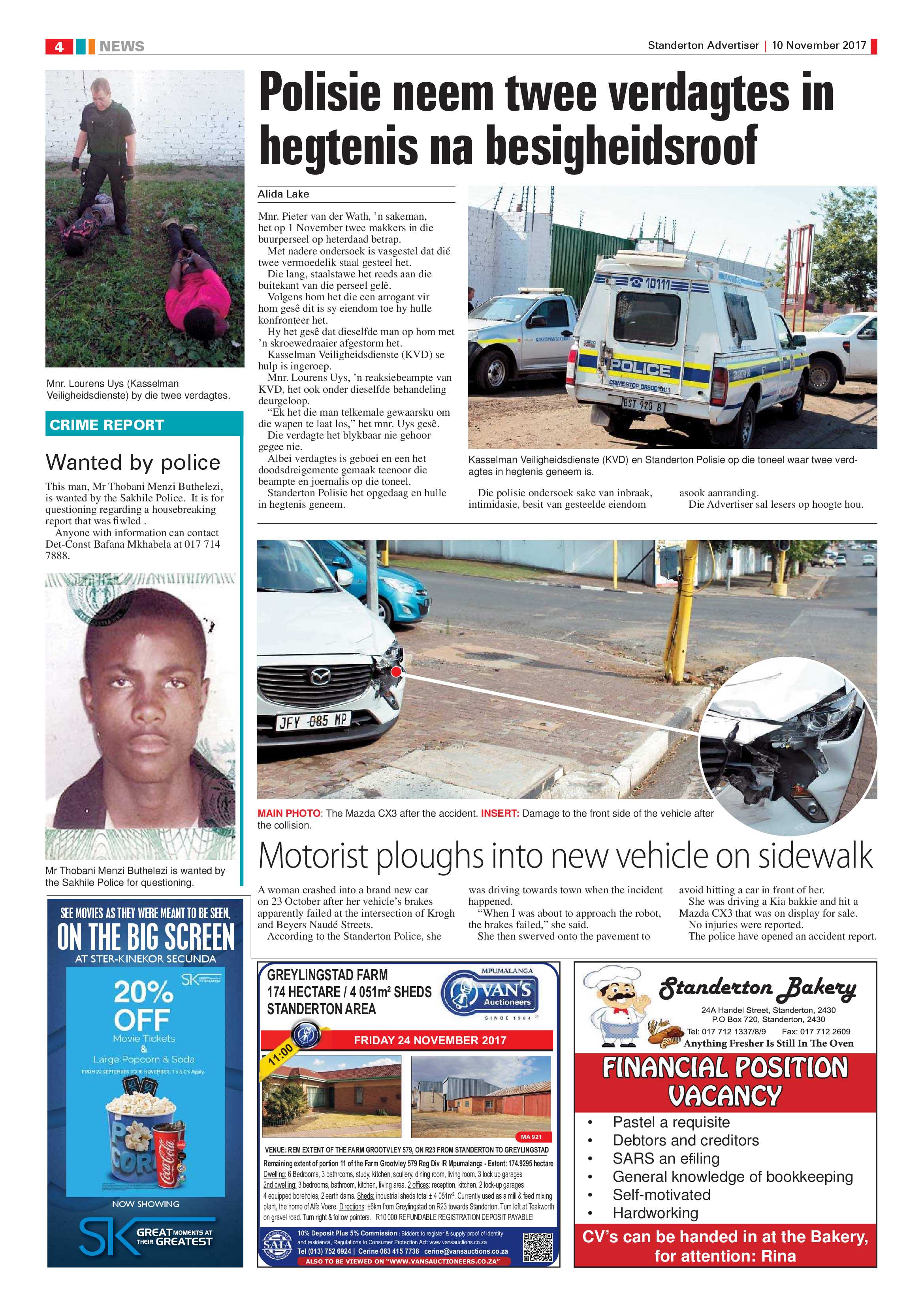 Standerton Advertiser 10 November 2017 page 4
