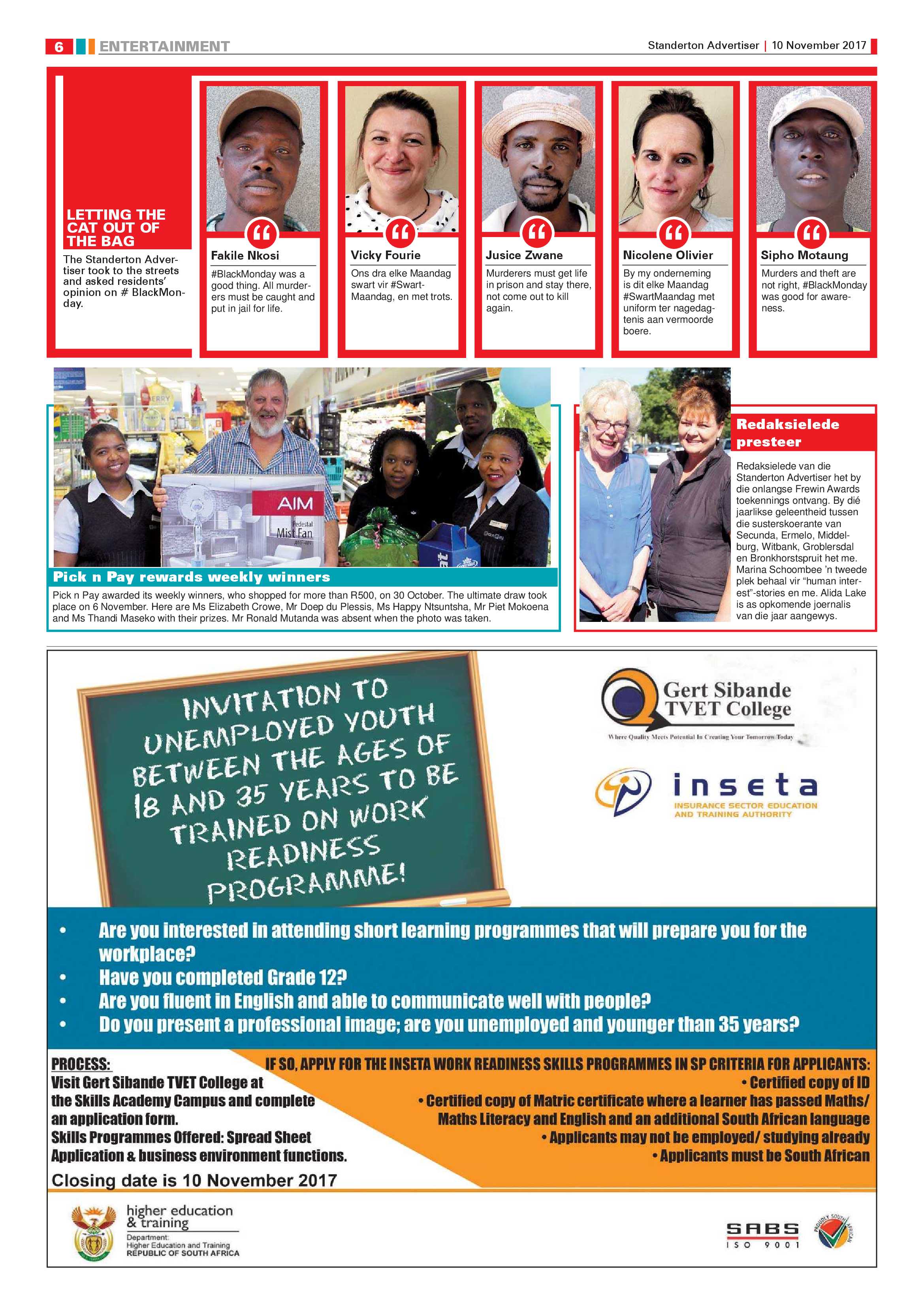 Standerton Advertiser 10 November 2017 page 6