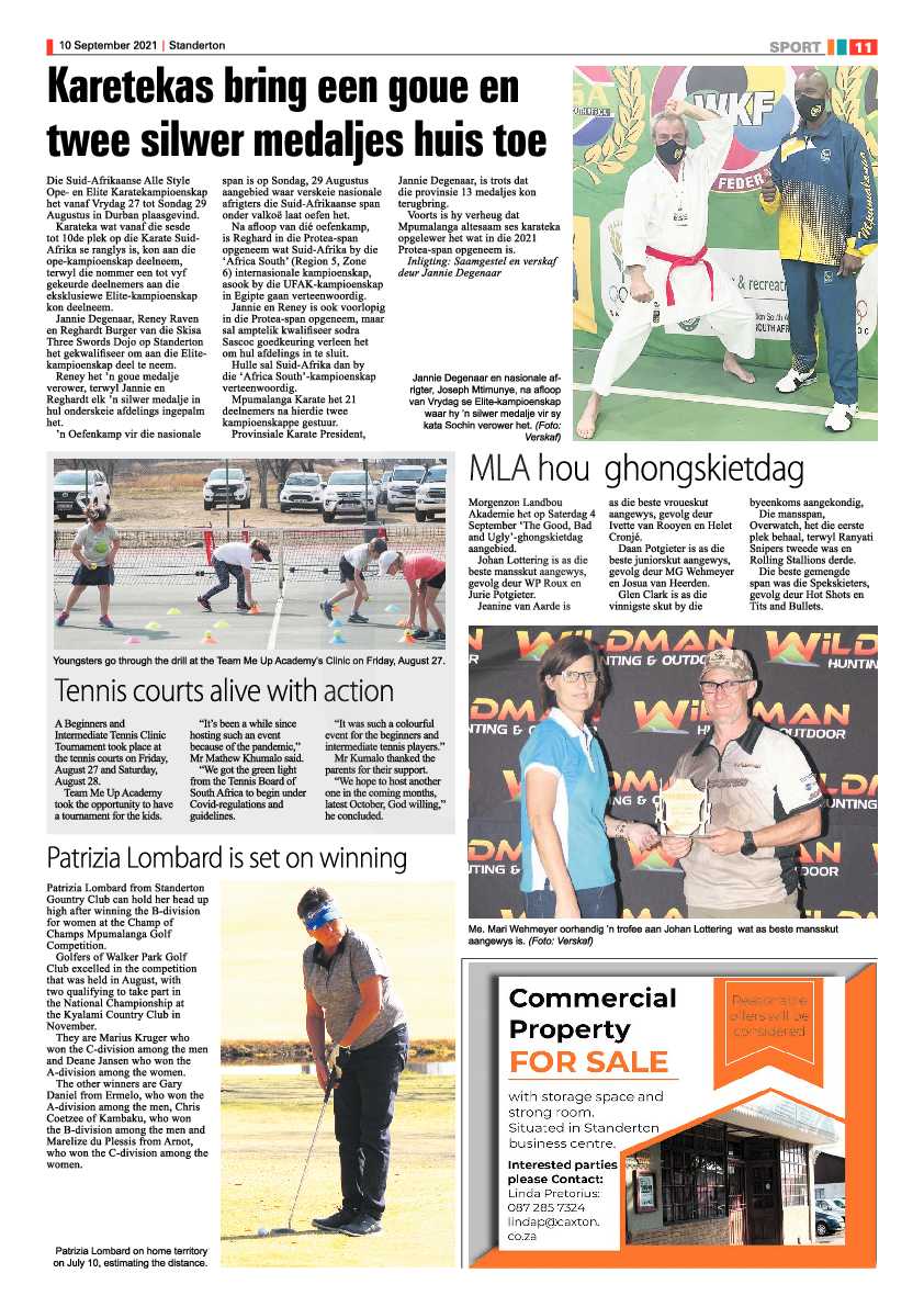 Standerton Advertiser 10 September 2021 page 11