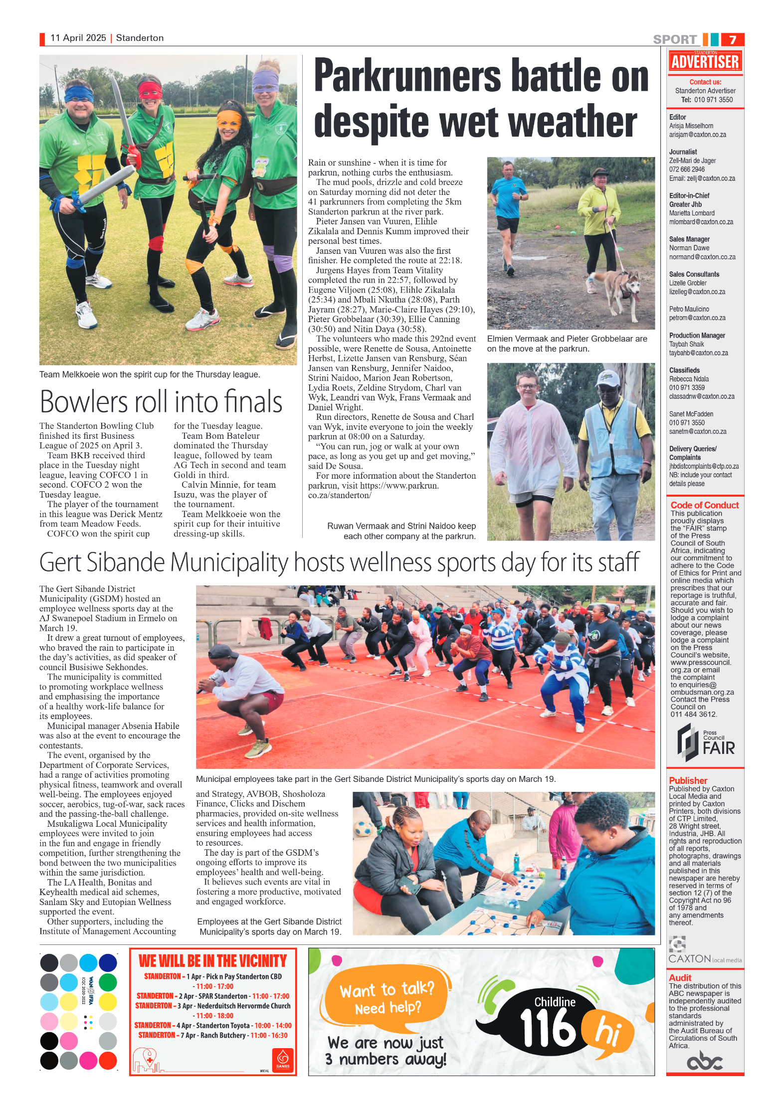 Standerton Advertiser 11 April 2025 page 7