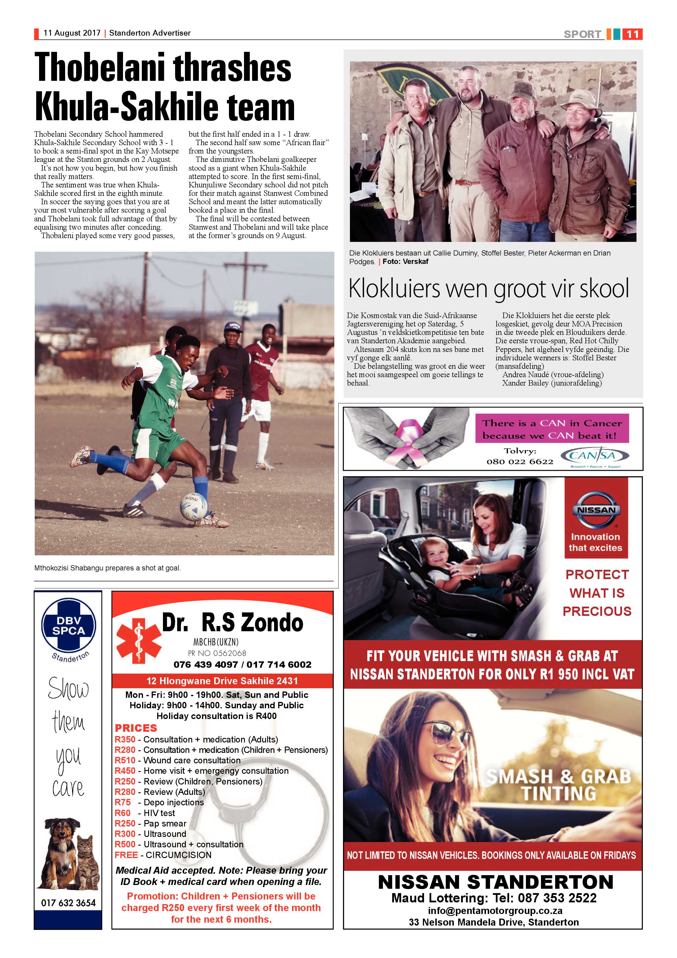 Standerton Advertiser 11 August 2017 page 11