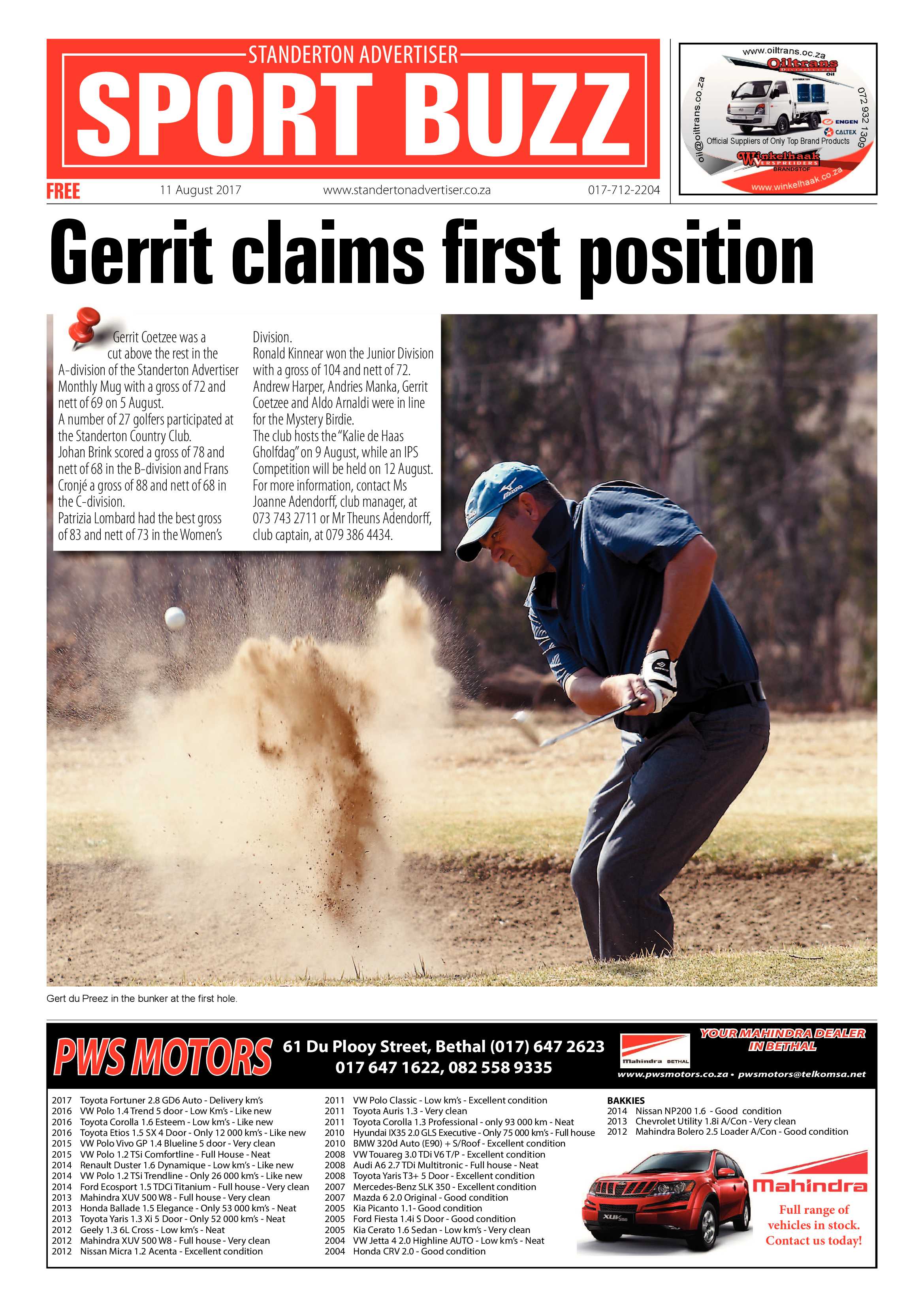 Standerton Advertiser 11 August 2017 page 12