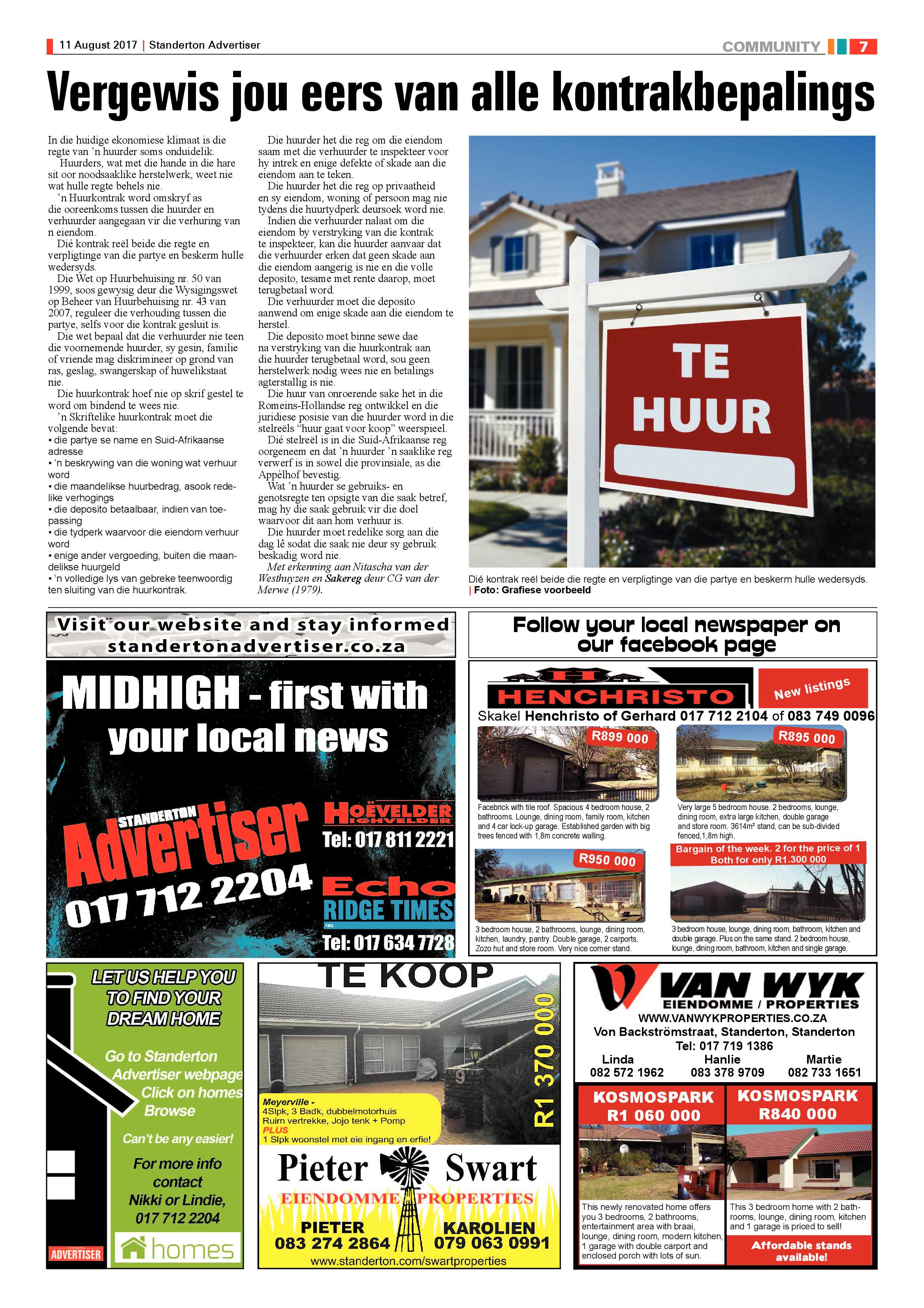 Standerton Advertiser 11 August 2017 page 7
