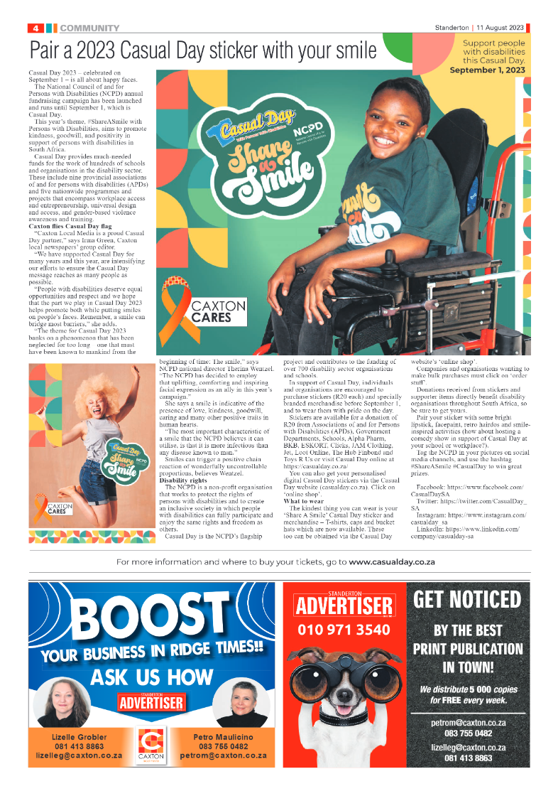 Standerton Advertiser 11 August 2023 page 4