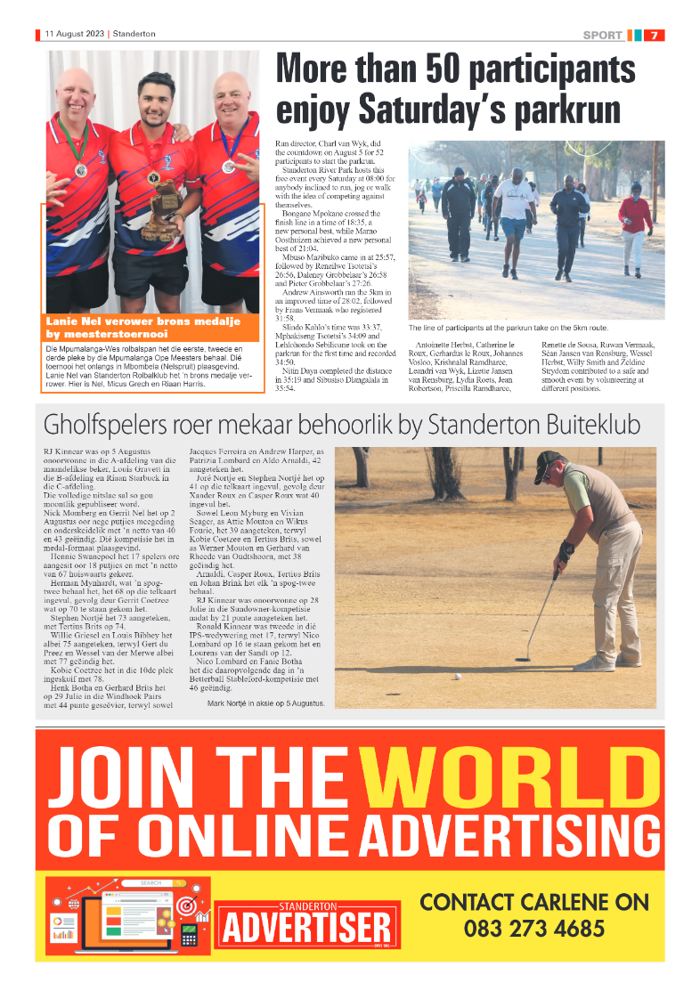 Standerton Advertiser 11 August 2023 page 7